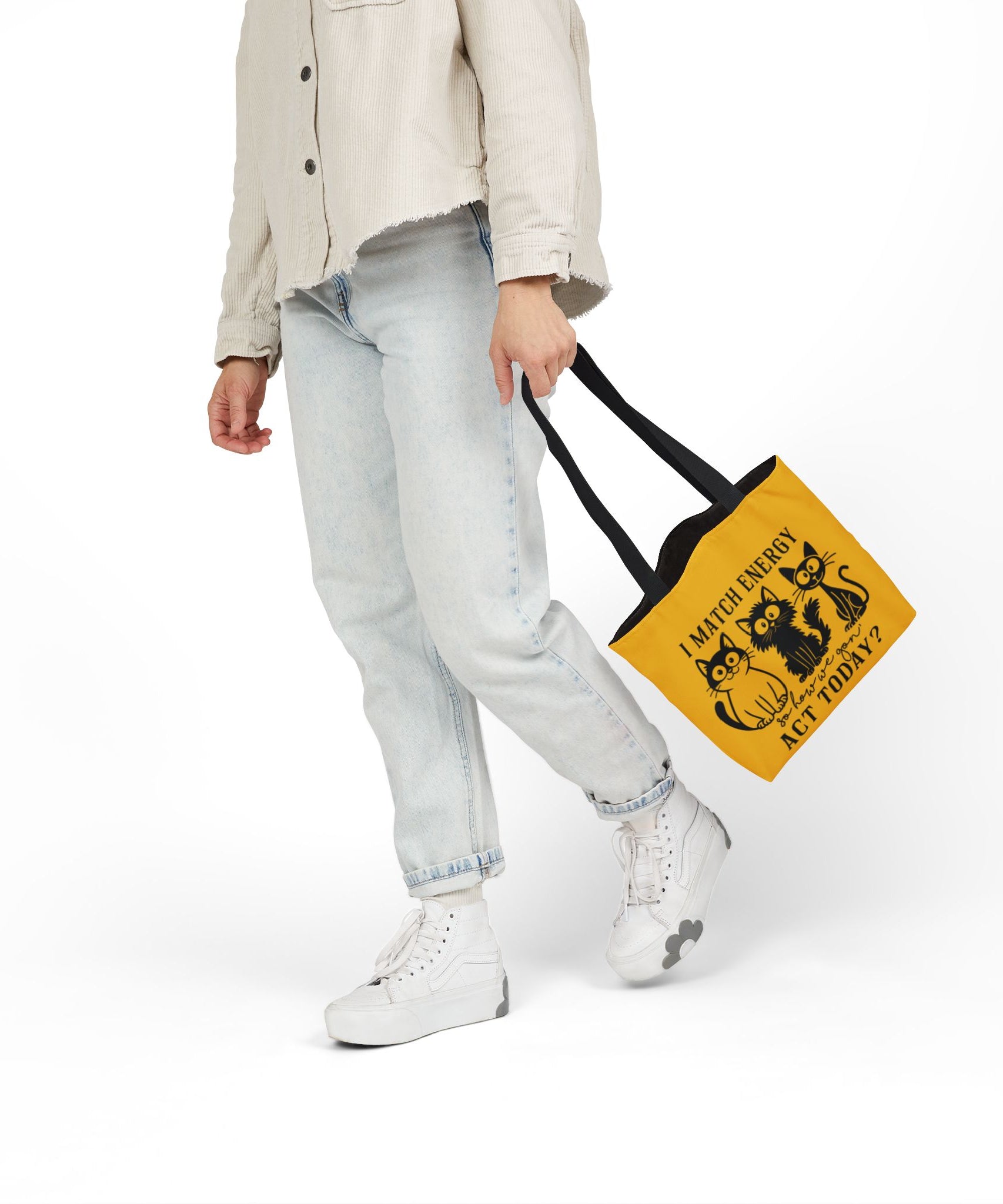 Cute Yellow Canvas Tote – Reusable Bag