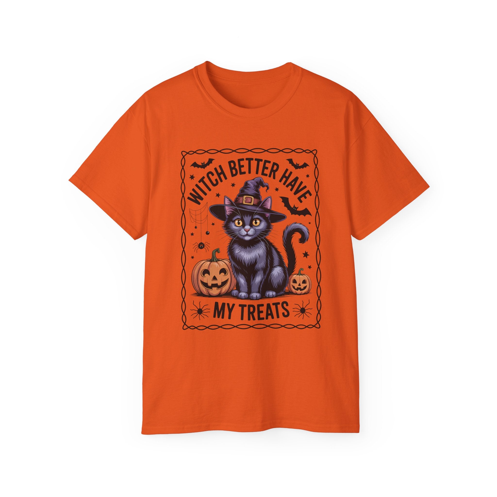 Spooky Witch Cat Tee - Halloween Season Wear | Gallory Hive