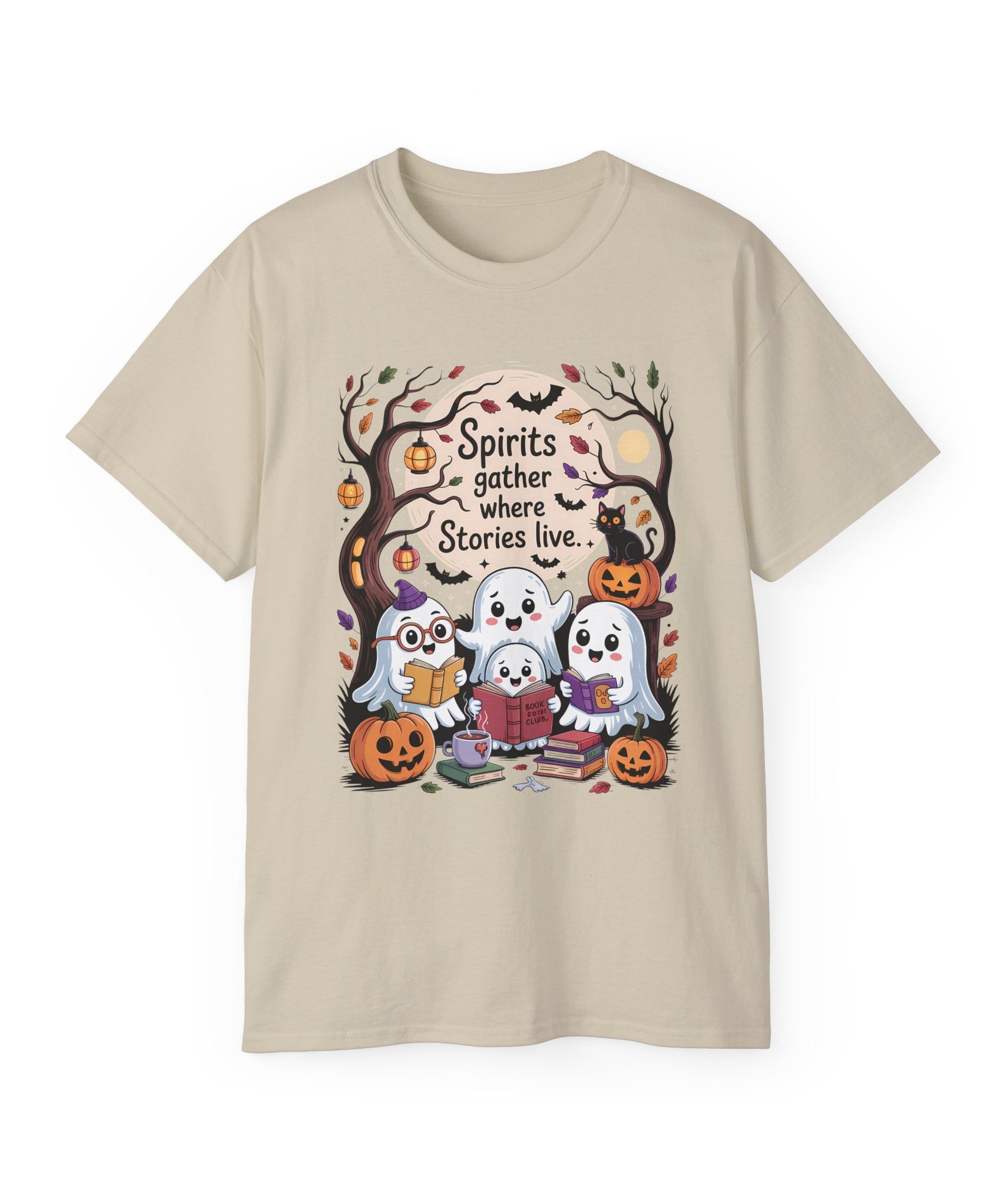 Halloween Ghost Book Club Tee