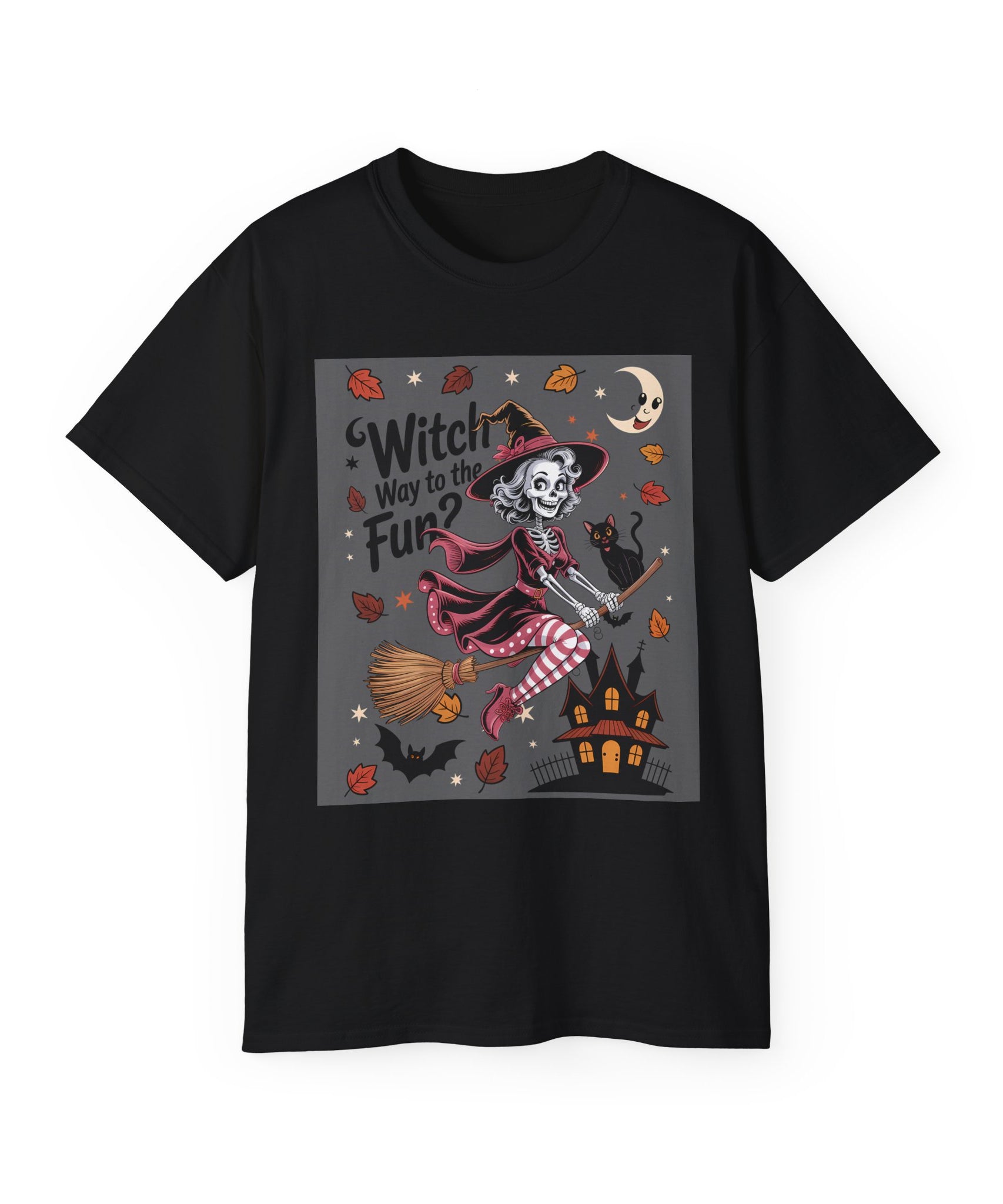 Spooky Cute Witch Ride Halloween Shirt