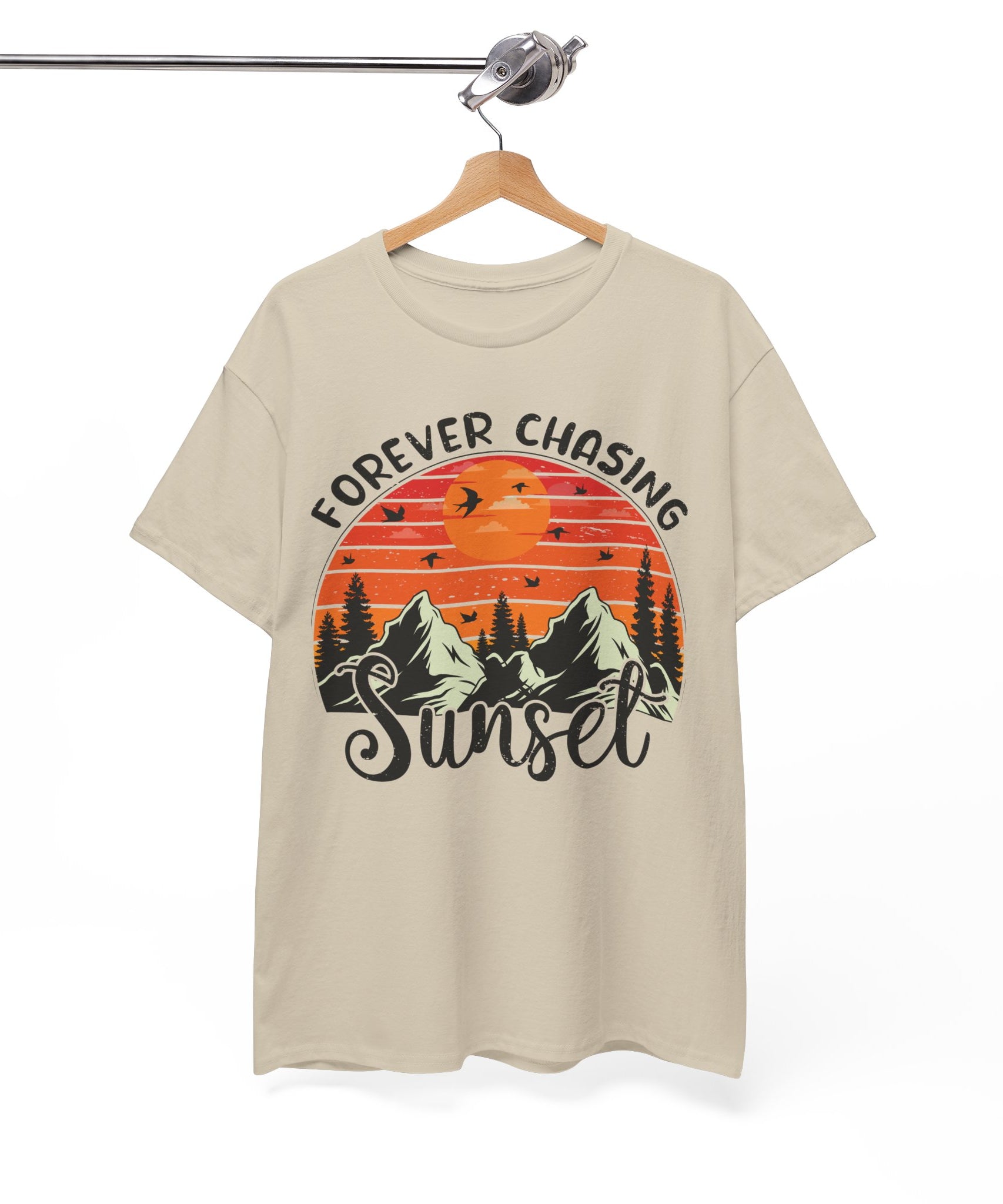 Sunset Mountain Scene T-Shirt | Gallory Hive