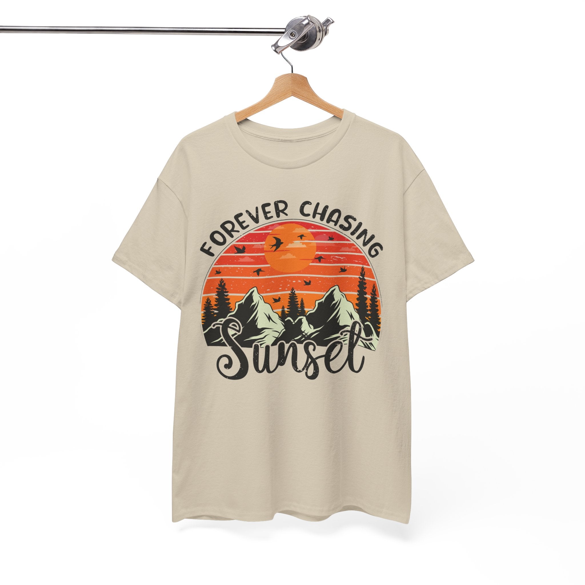 Sunset Mountain Scene T-Shirt | Gallory Hive