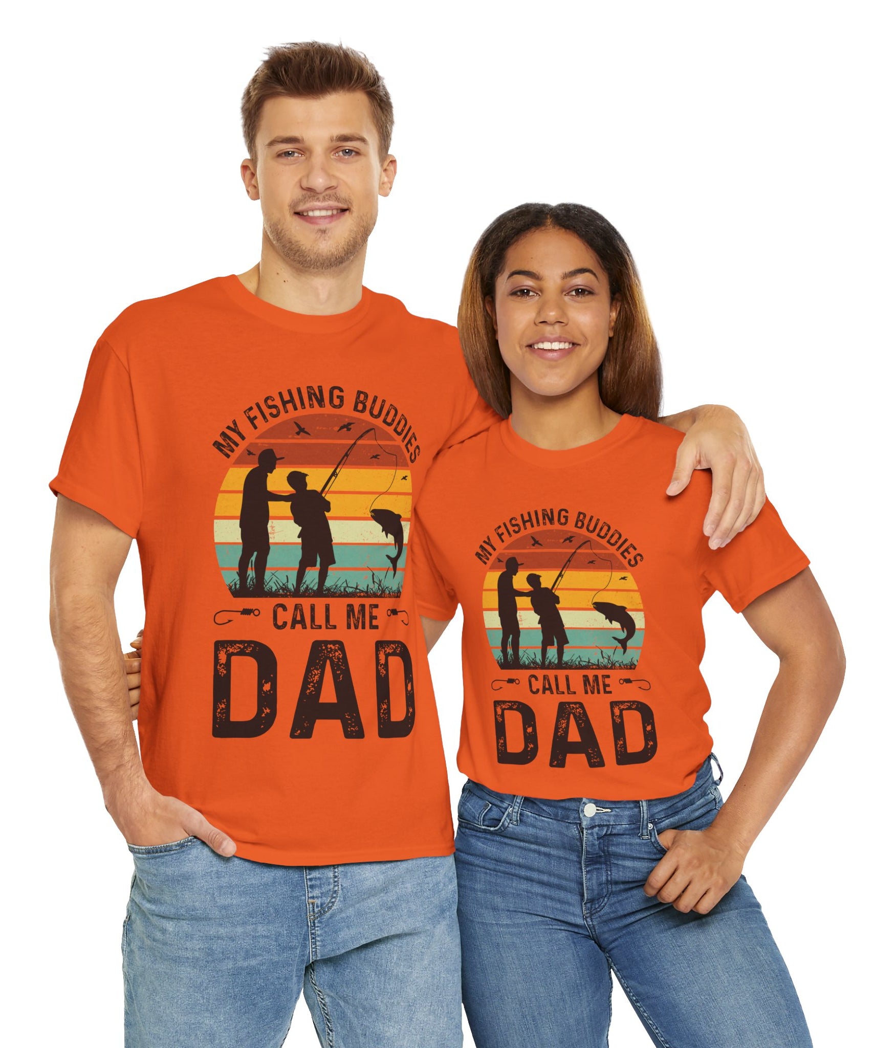 Vintage Dad & Kid Fishing Shirt