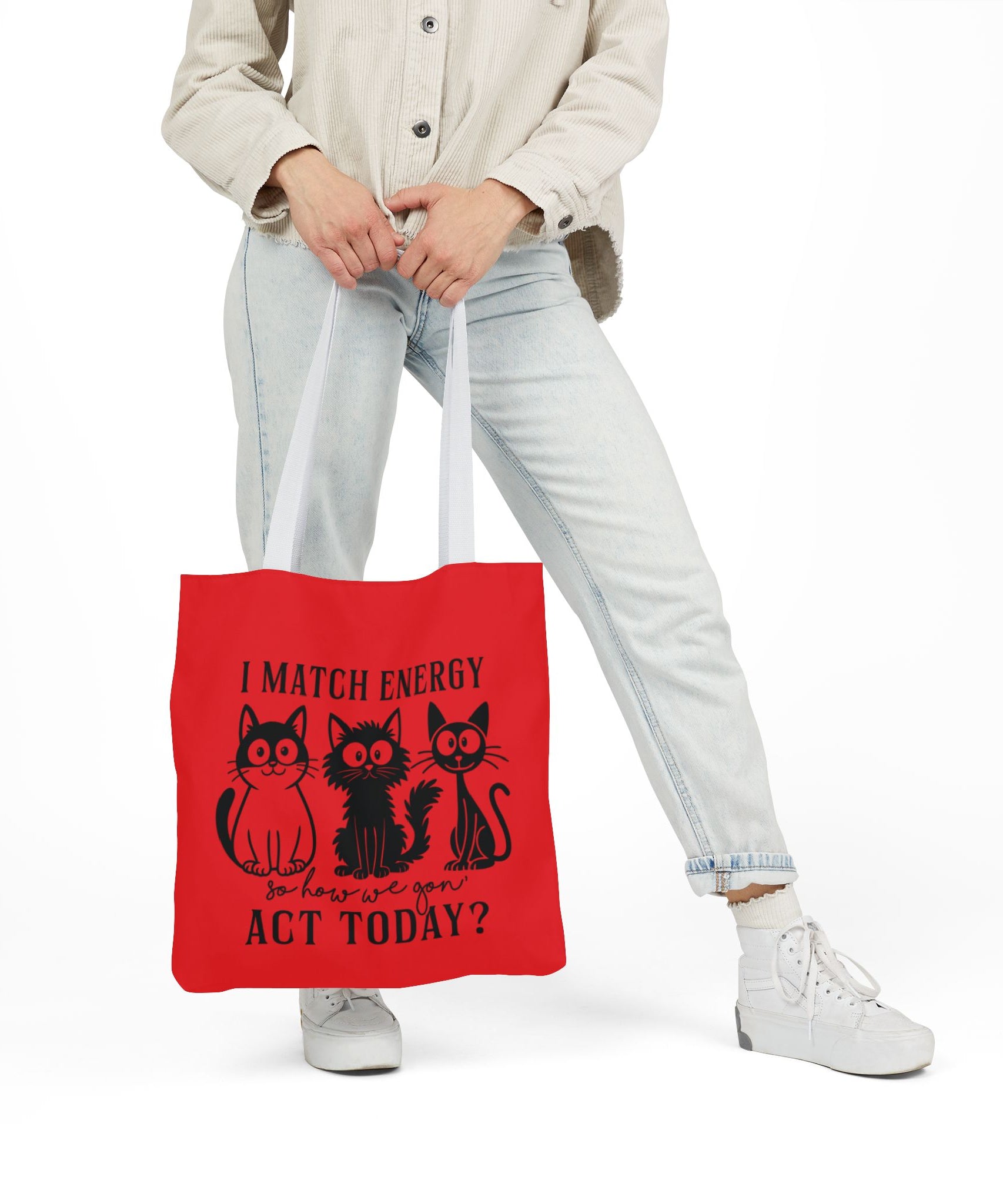 Cute Red Canvas Tote – Reusable Bag