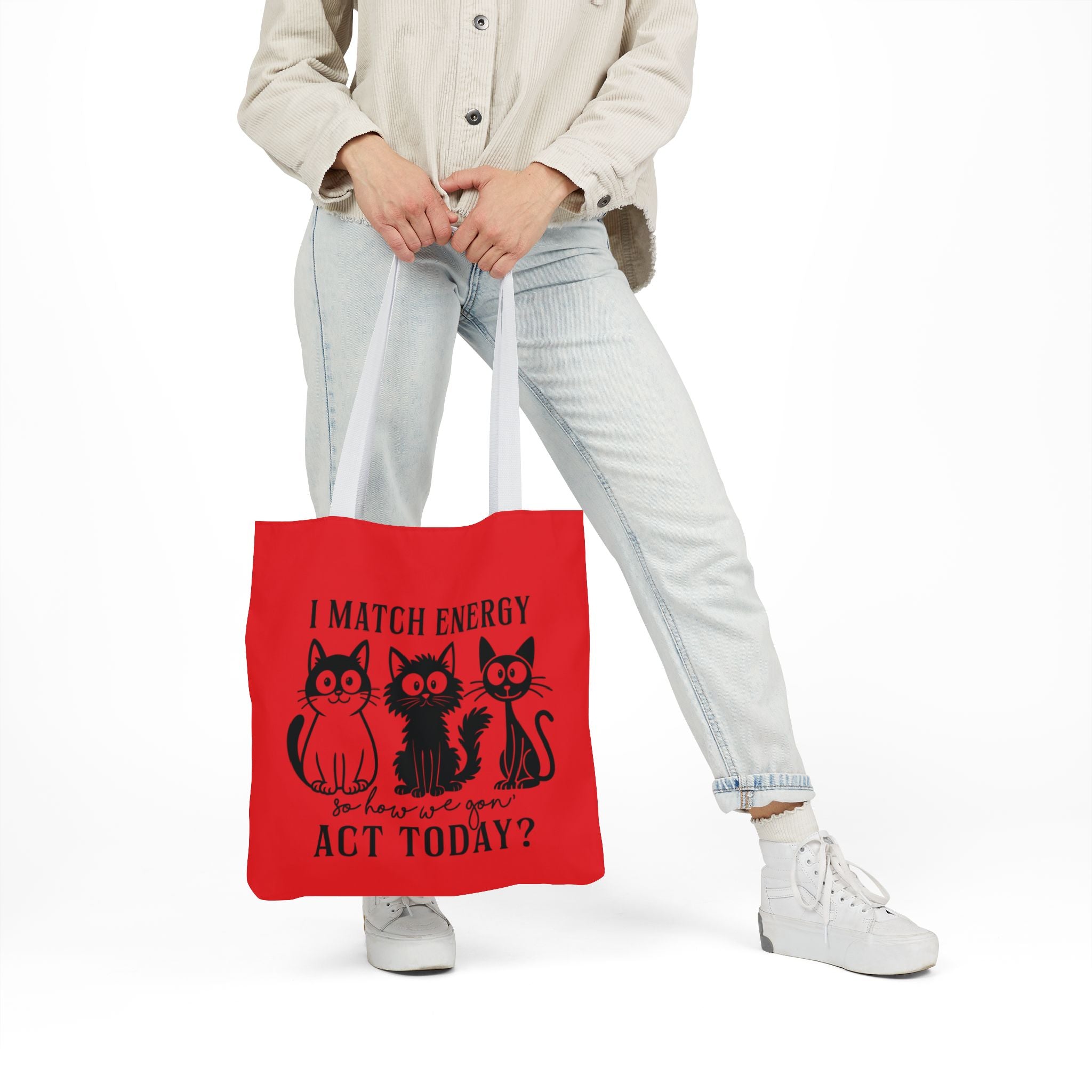 Cute Red Canvas Tote – Reusable Bag