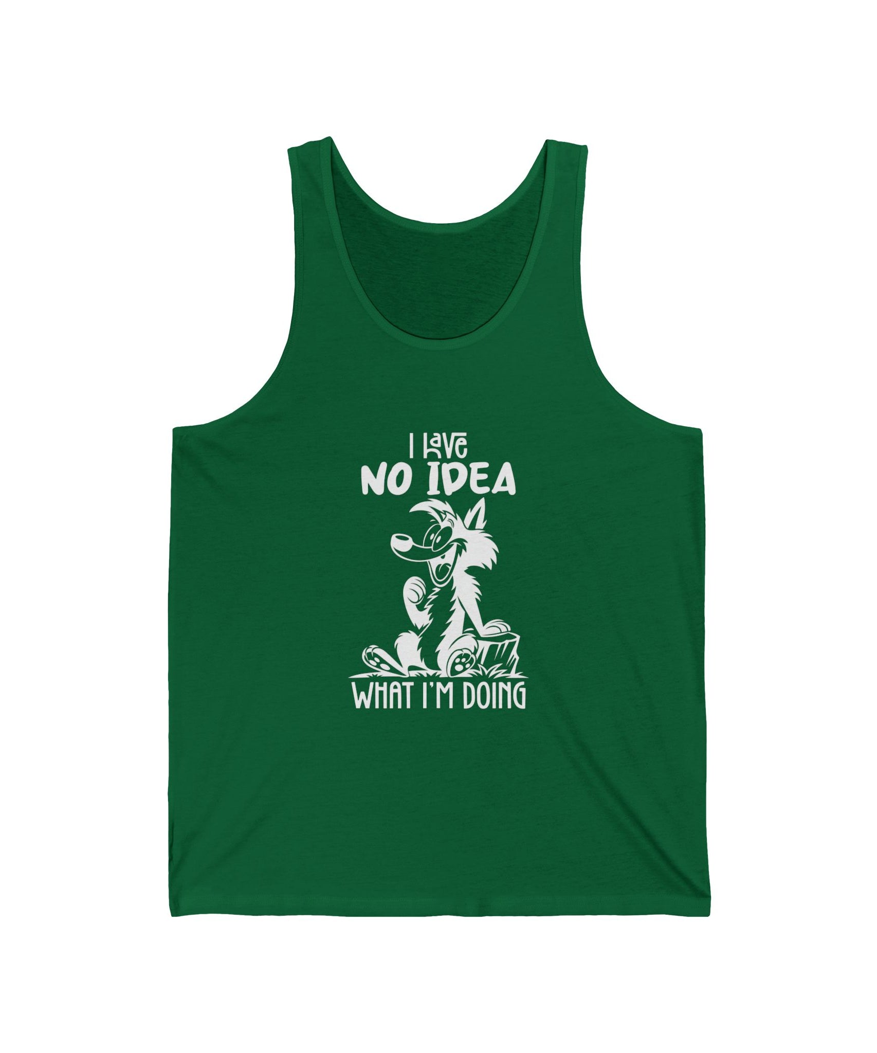 Hilarious Jersey Tank, Funny Graphic Tank Top for Summer, Gift for Dog Lovers, Casual Wear for Every Occasion, Unique Dog-Themed Apparel