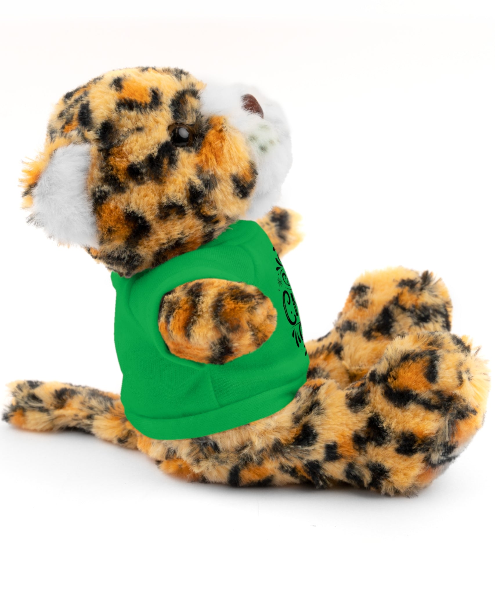 Festive Merry Christmas Stuffed Jaguar | Gallory Hive