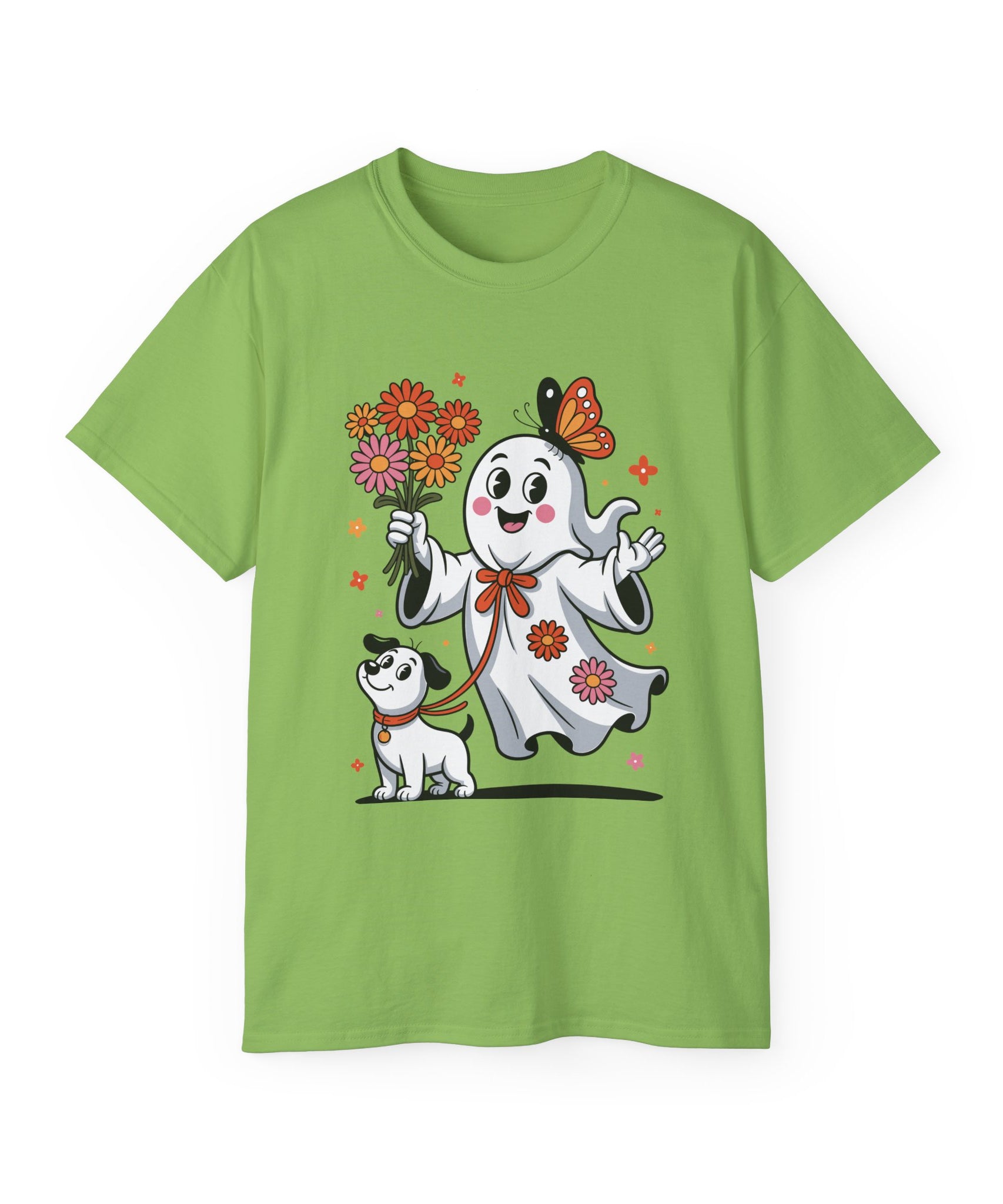 Halloween Ghost Dog Tee - Adorable Design | Gallory Hive