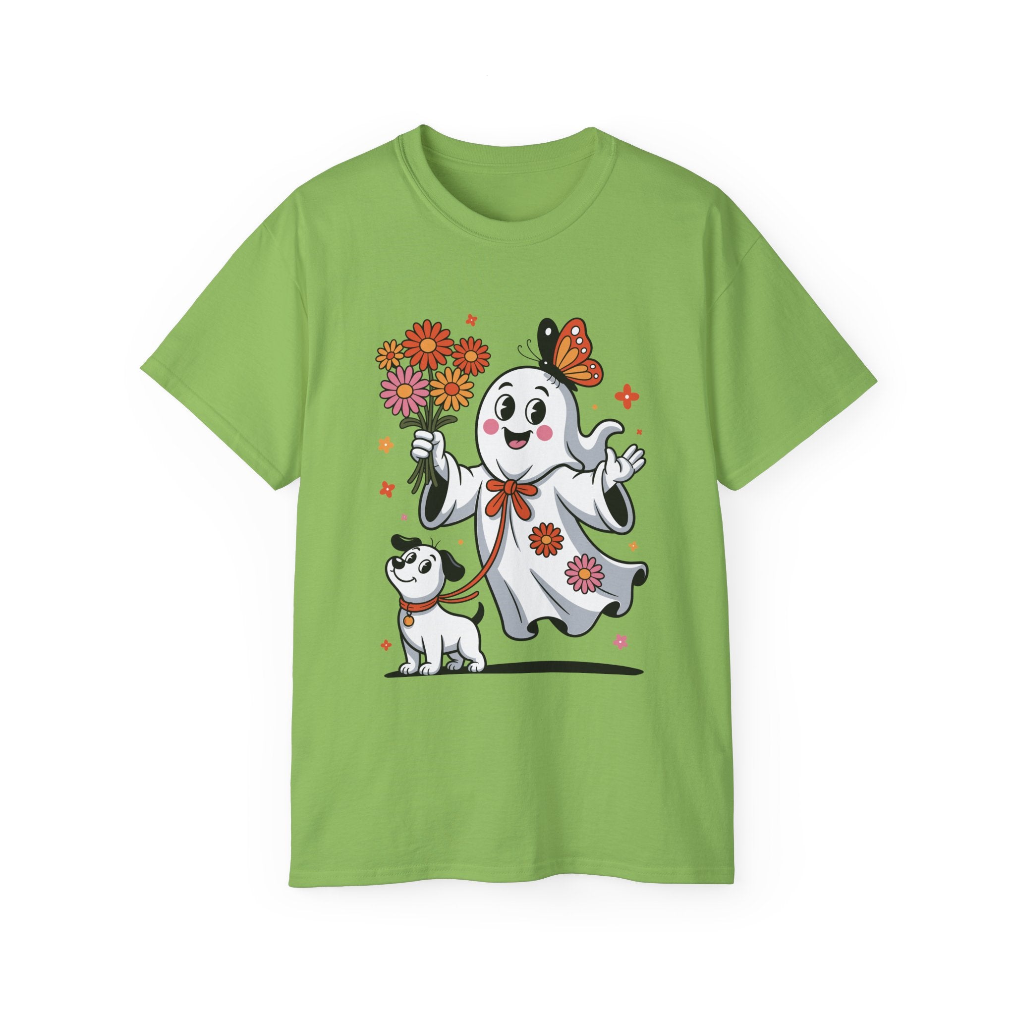 Halloween Ghost Dog Tee - Adorable Design | Gallory Hive