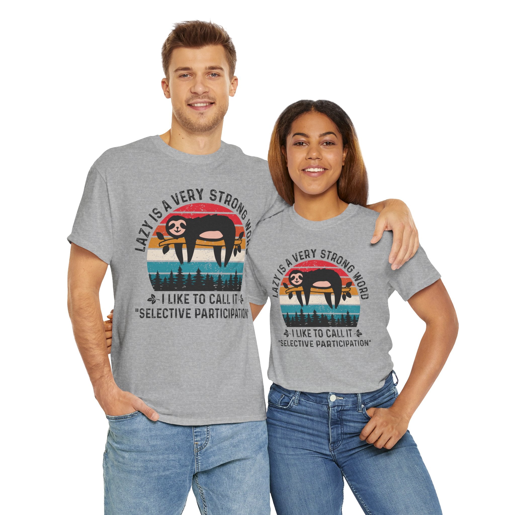 Sloth Hiking Team Retro Sunset Tee