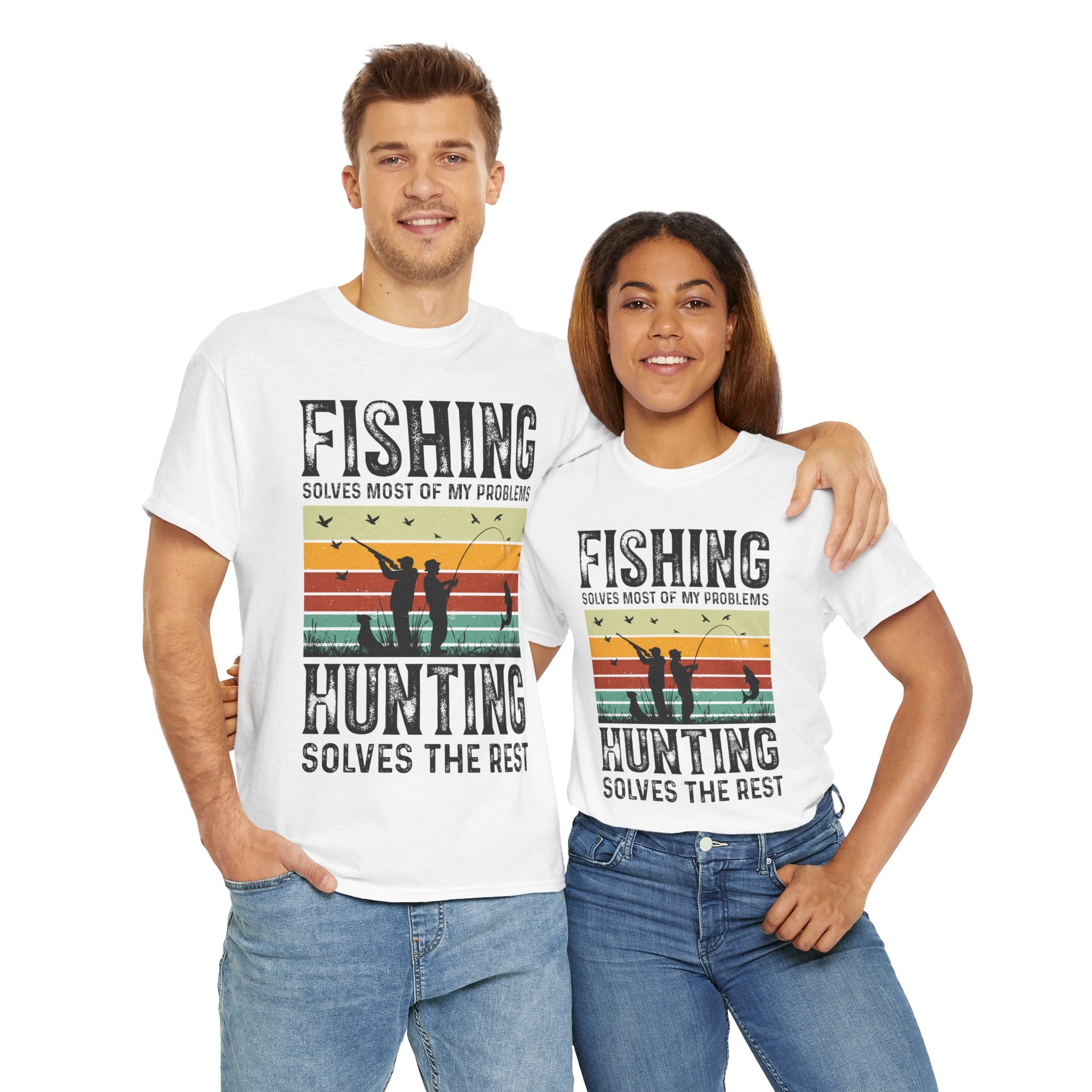 Funny Hunt and Fish Shirt for Men