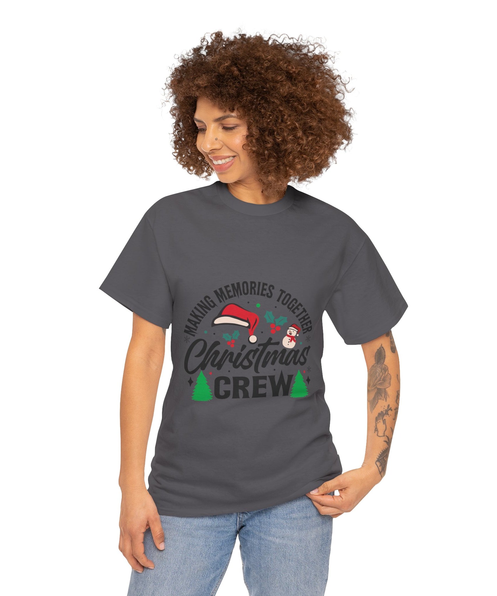Santa Hat Snowman Xmas Trees Cute Tee | Gallory Hive