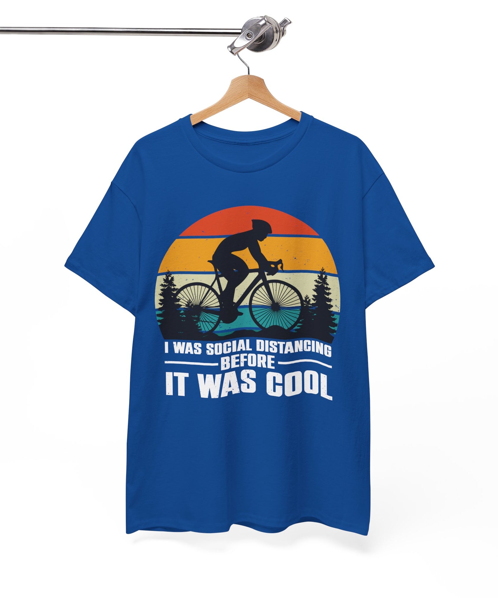 Retro Social Distancing Cyclist Tee