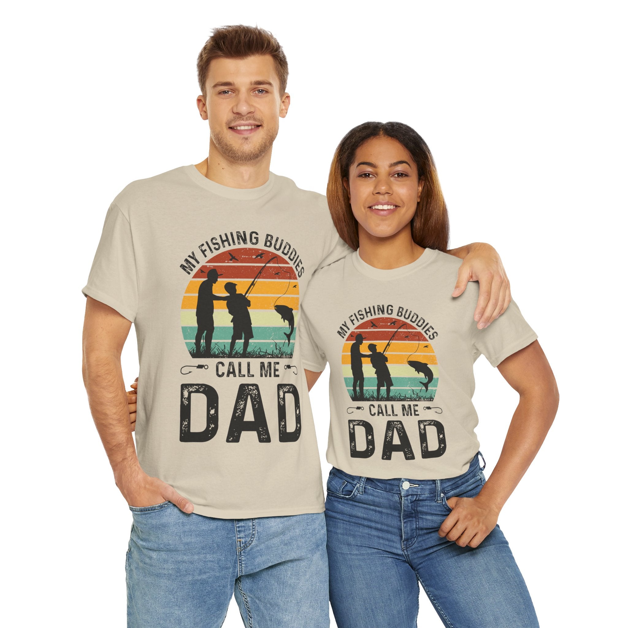 Vintage Dad & Kid Fishing Shirt