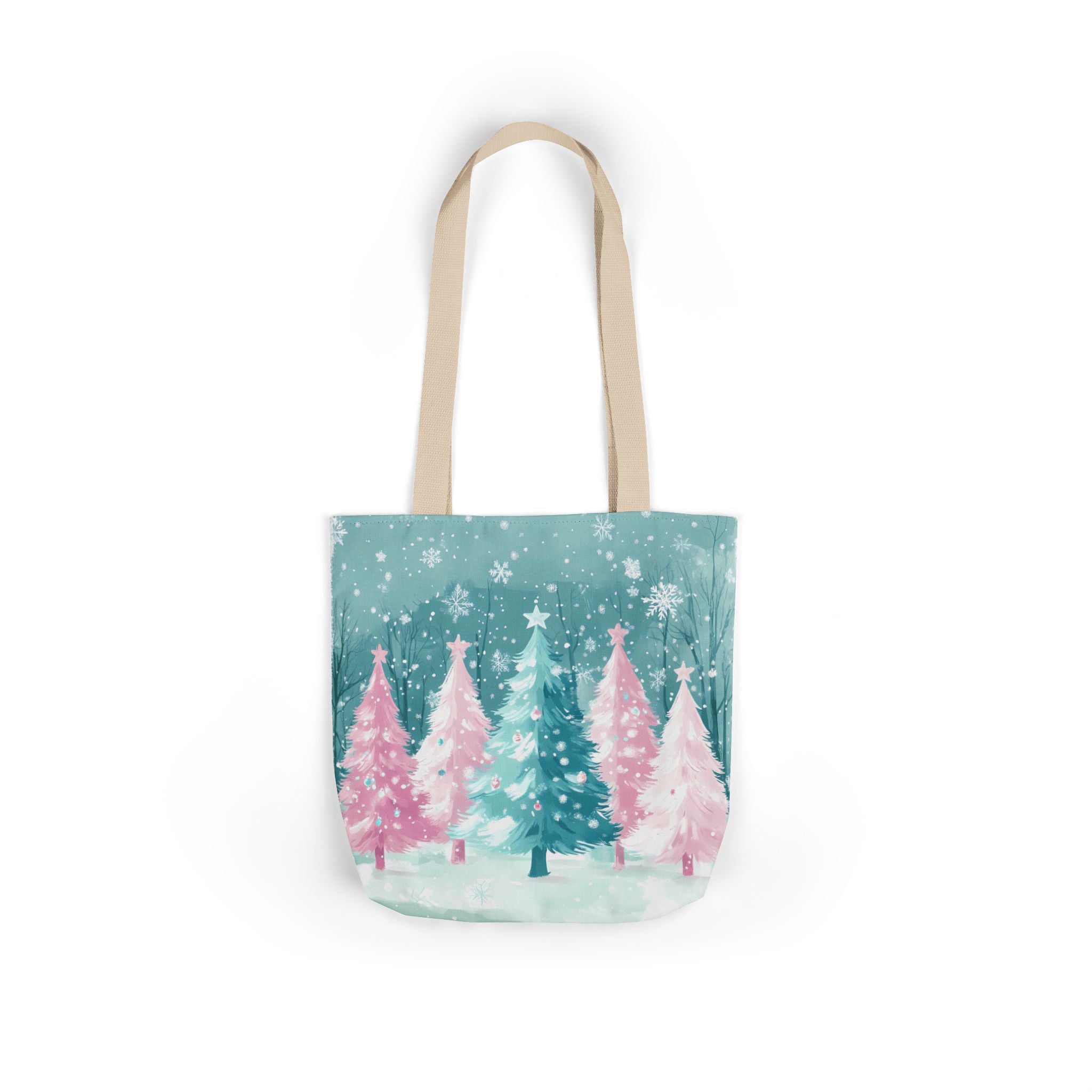 Winter Palm Trees Canvas Polyester Tote Bag | Gallory Hive