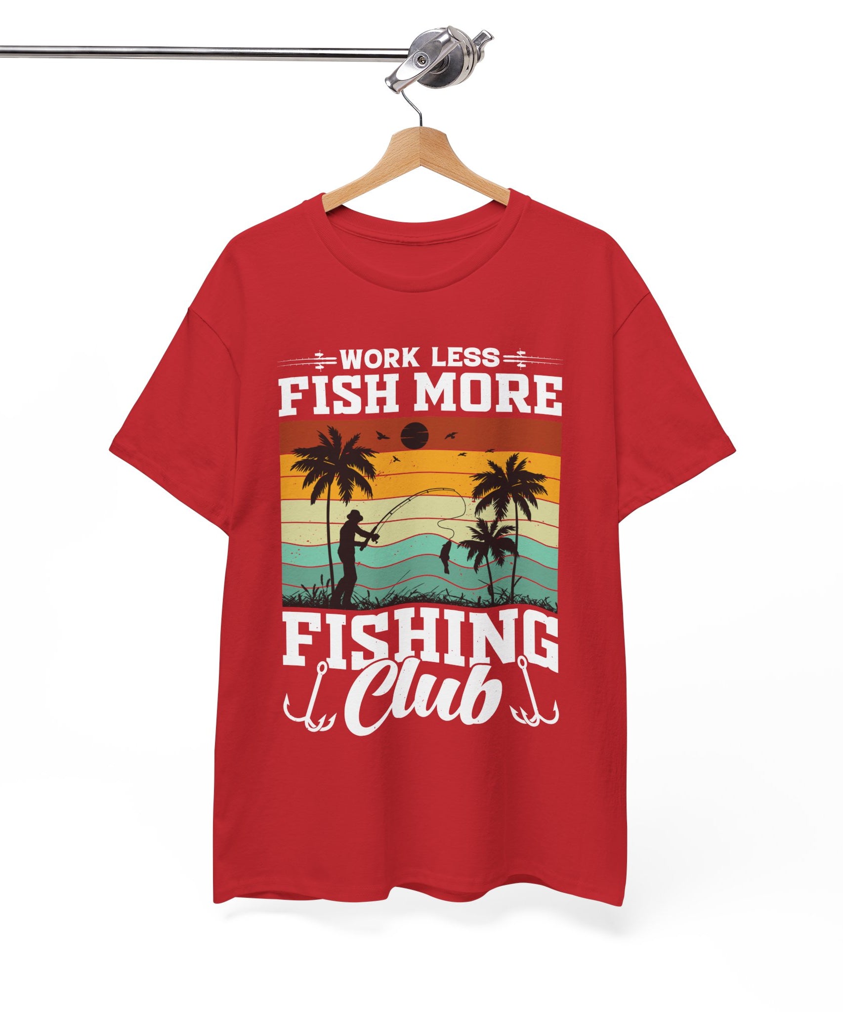Retro Fisherman Sunset T-Shirt