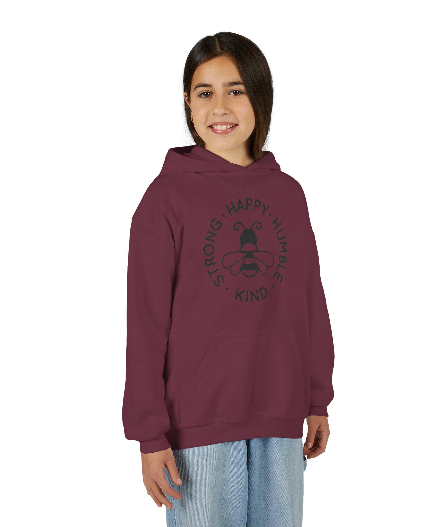 Unisex Kid's "Strong Happy Humble Kind" Hoodie