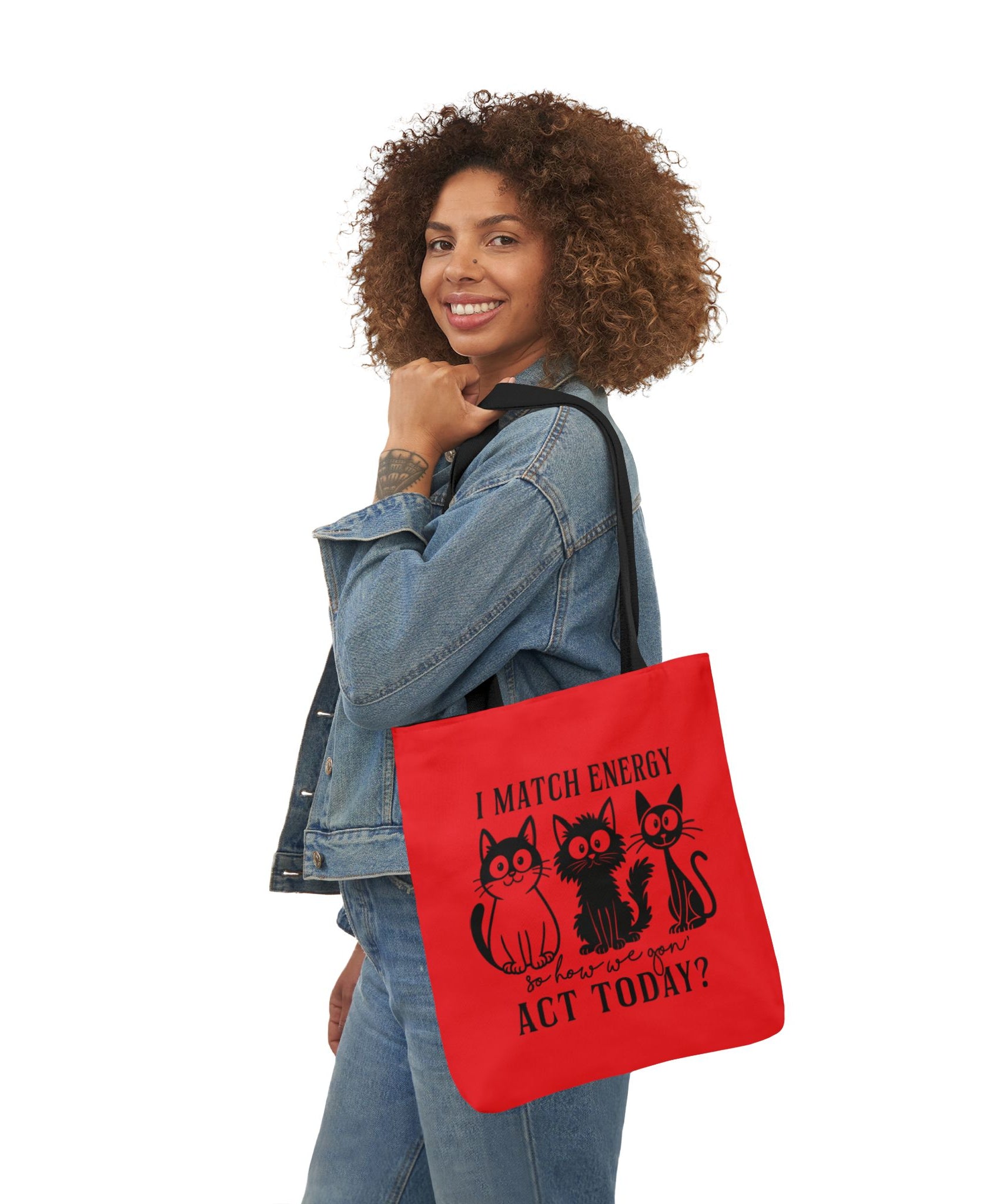 Cute Red Canvas Tote – Reusable Bag | Gallory Hive