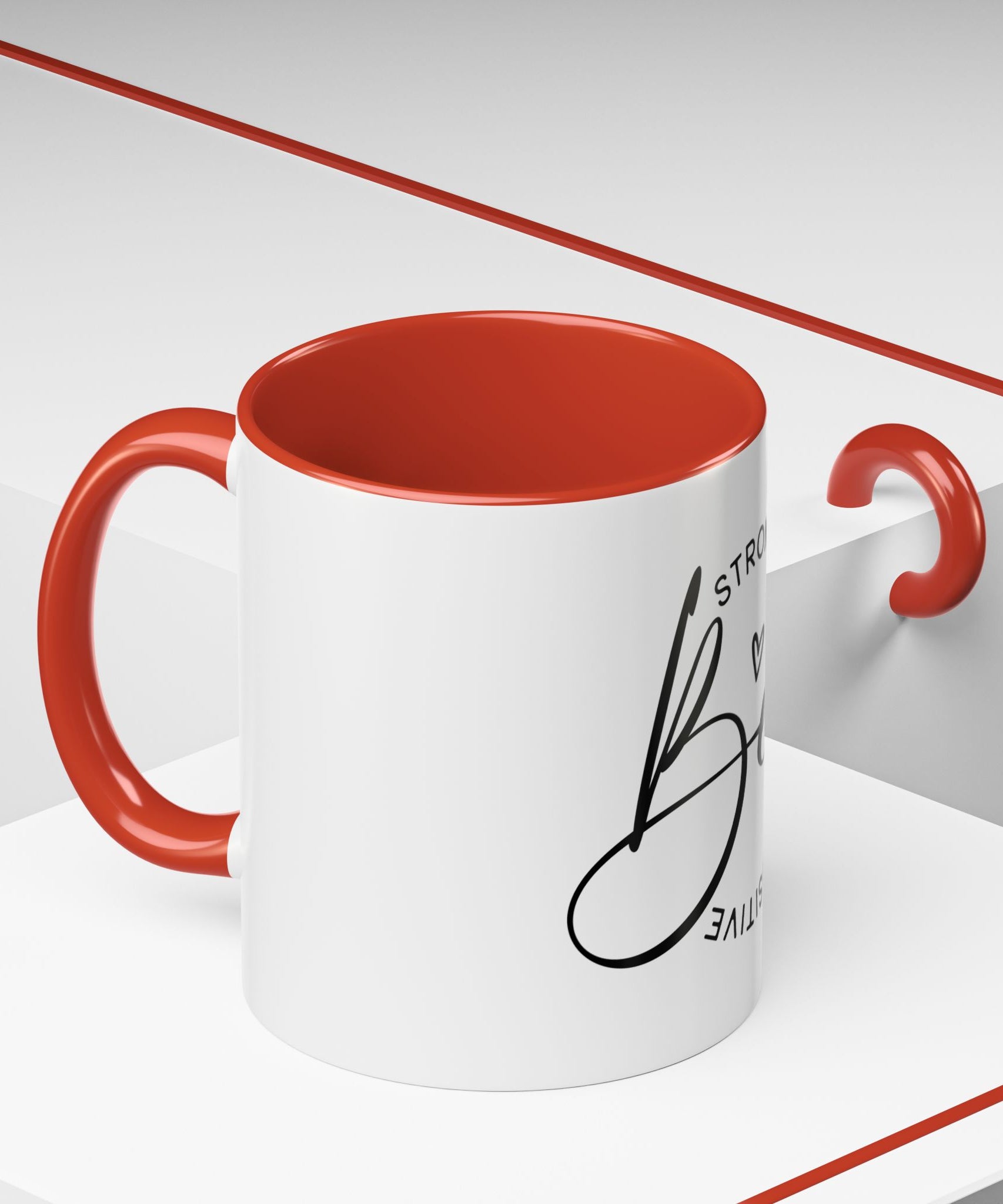 Inspirational Coffee Mug | Be Strong, Confident, Positive | Gift for Women, Motivational Drinkware, Self-Care, Encouragement