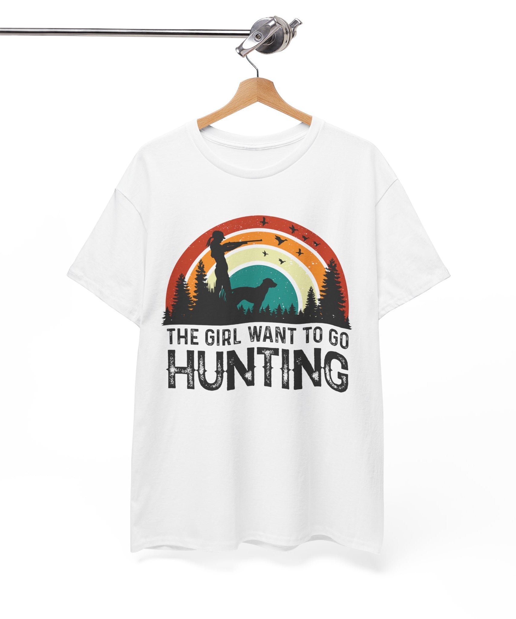 Retro Hunter Shirt – Birds & Pines