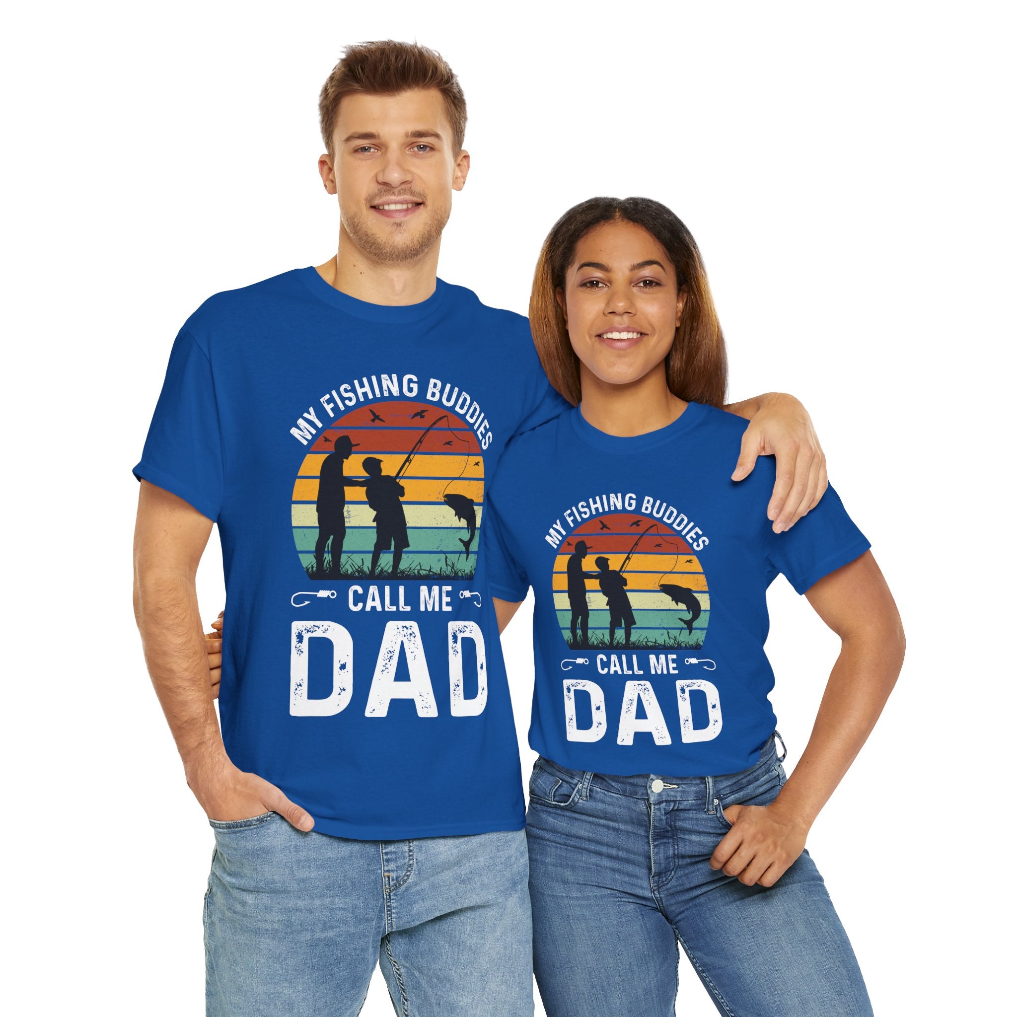 Vintage Dad & Kid Fishing Shirt