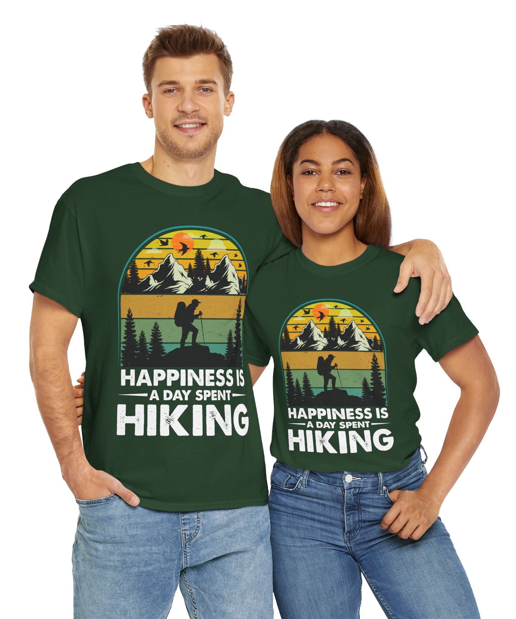 Vintage Hiker Sunset Mountain Tee