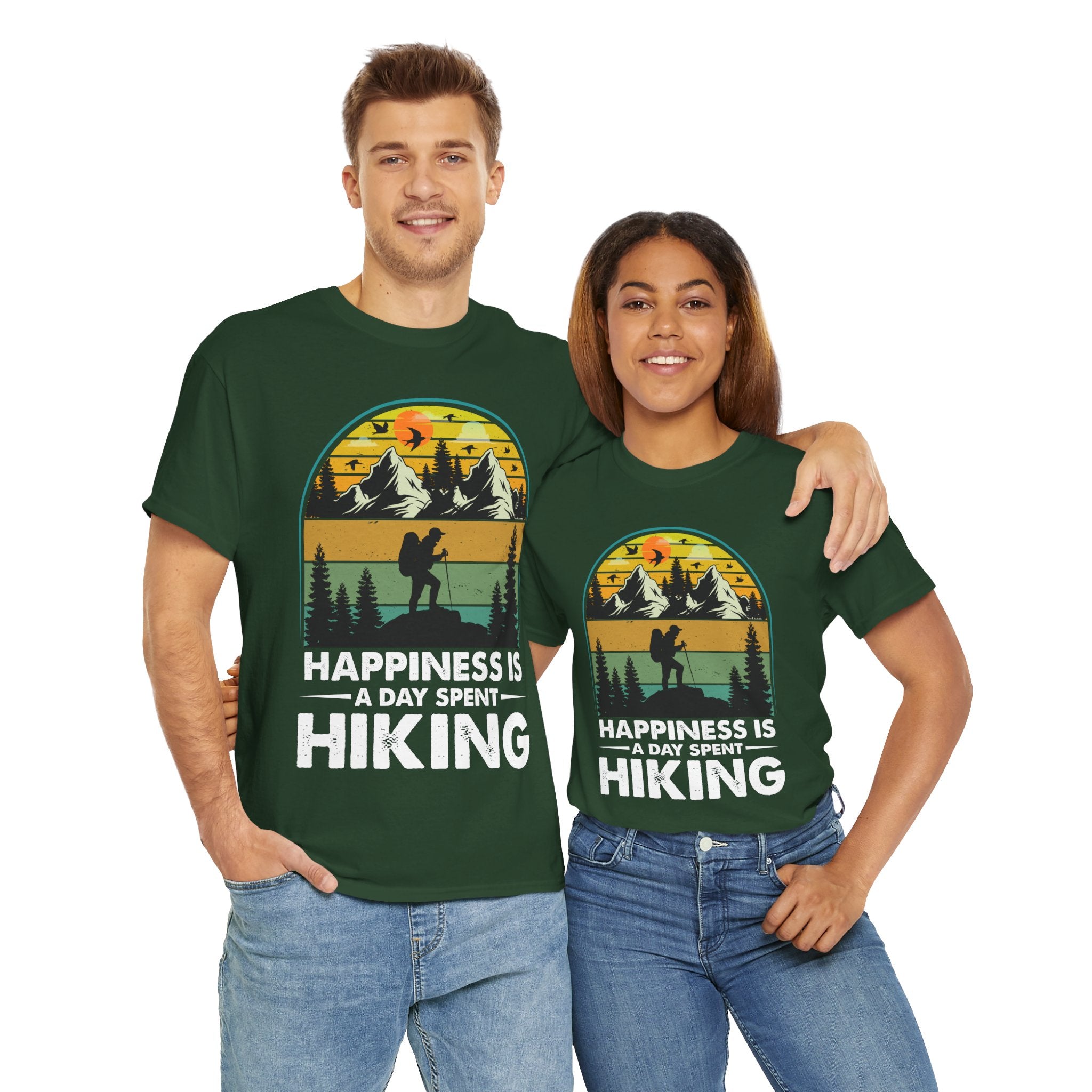 Vintage Hiker Sunset Mountain Tee