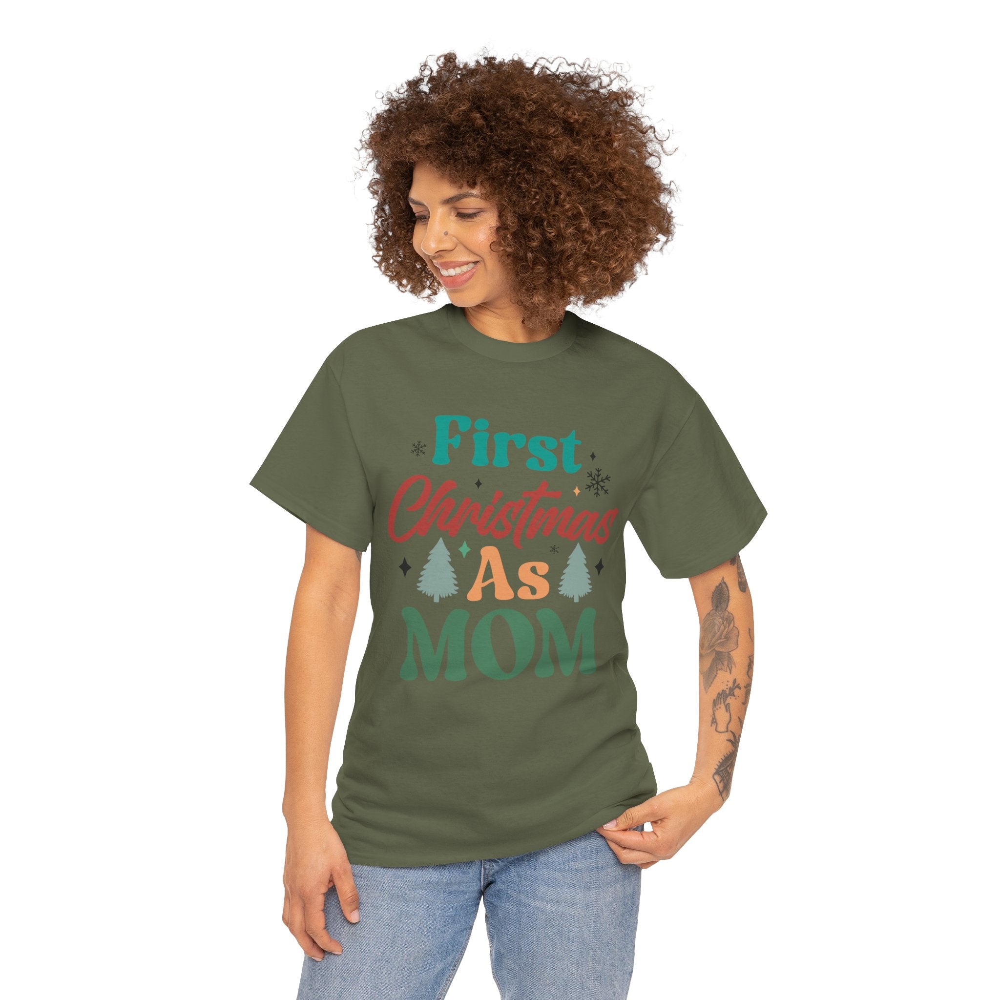 First Christmas as Mom T-Shirt | Gallory Hive