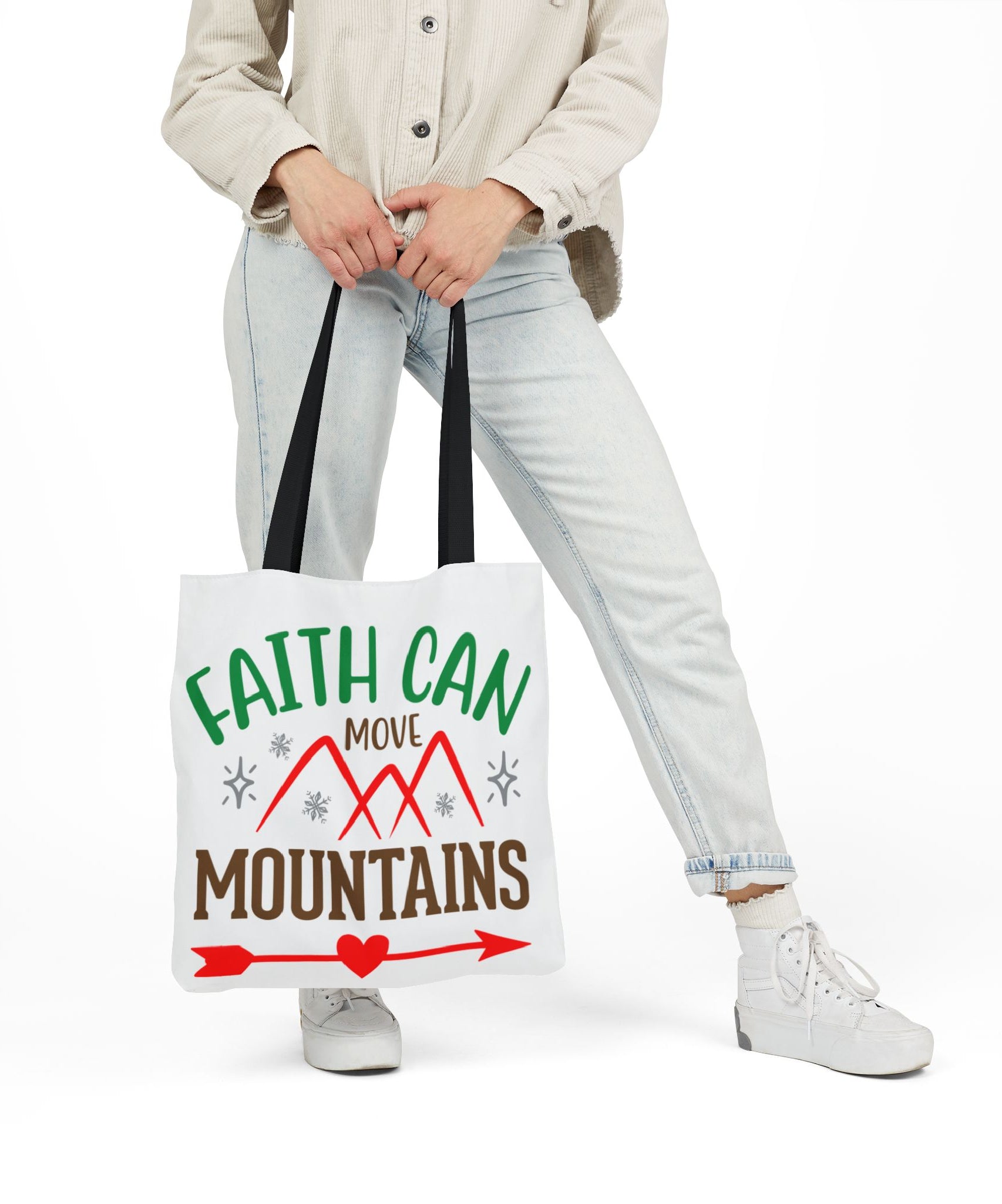 Inspirational Quote Canvas Polyester Tote