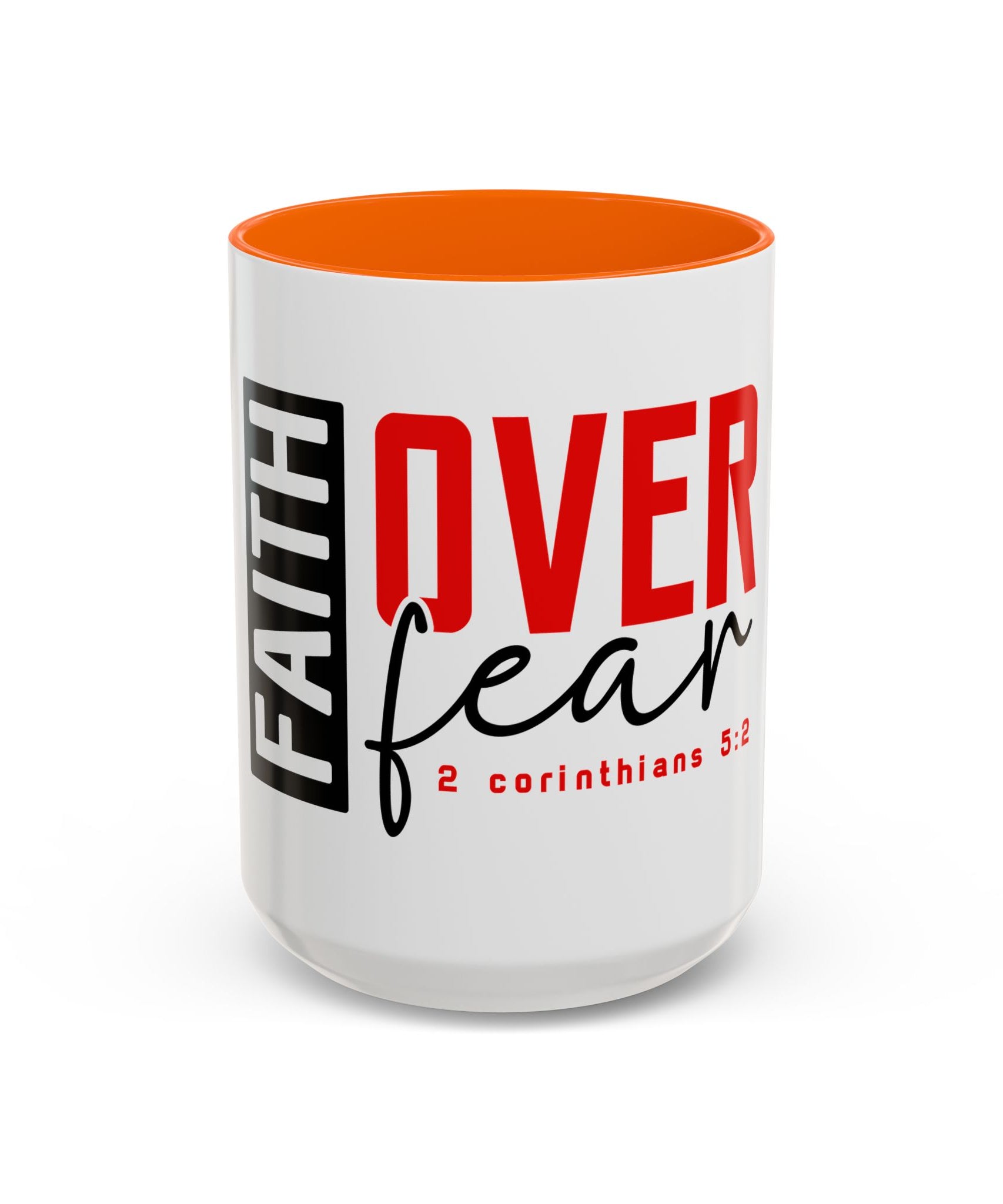 Faith Scripture Accent Coffee Mug | Gallory Hive