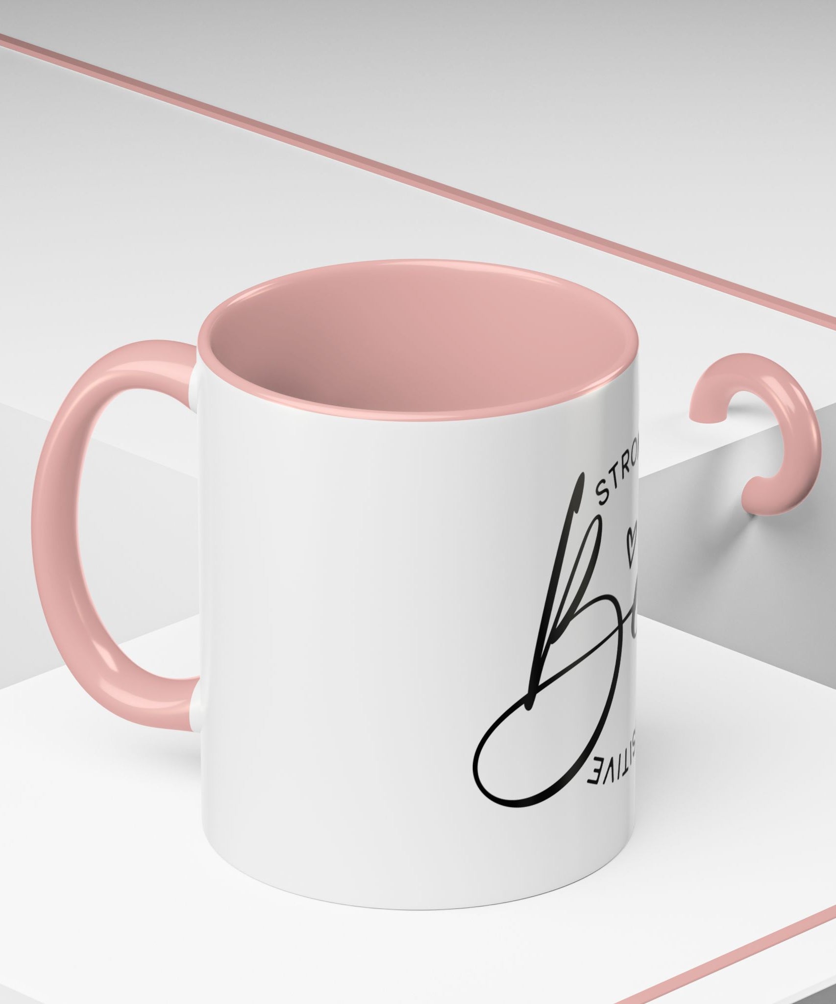 Inspirational Coffee Mug | Be Strong, Confident, Positive | Gift for Women, Motivational Drinkware, Self-Care, Encouragement