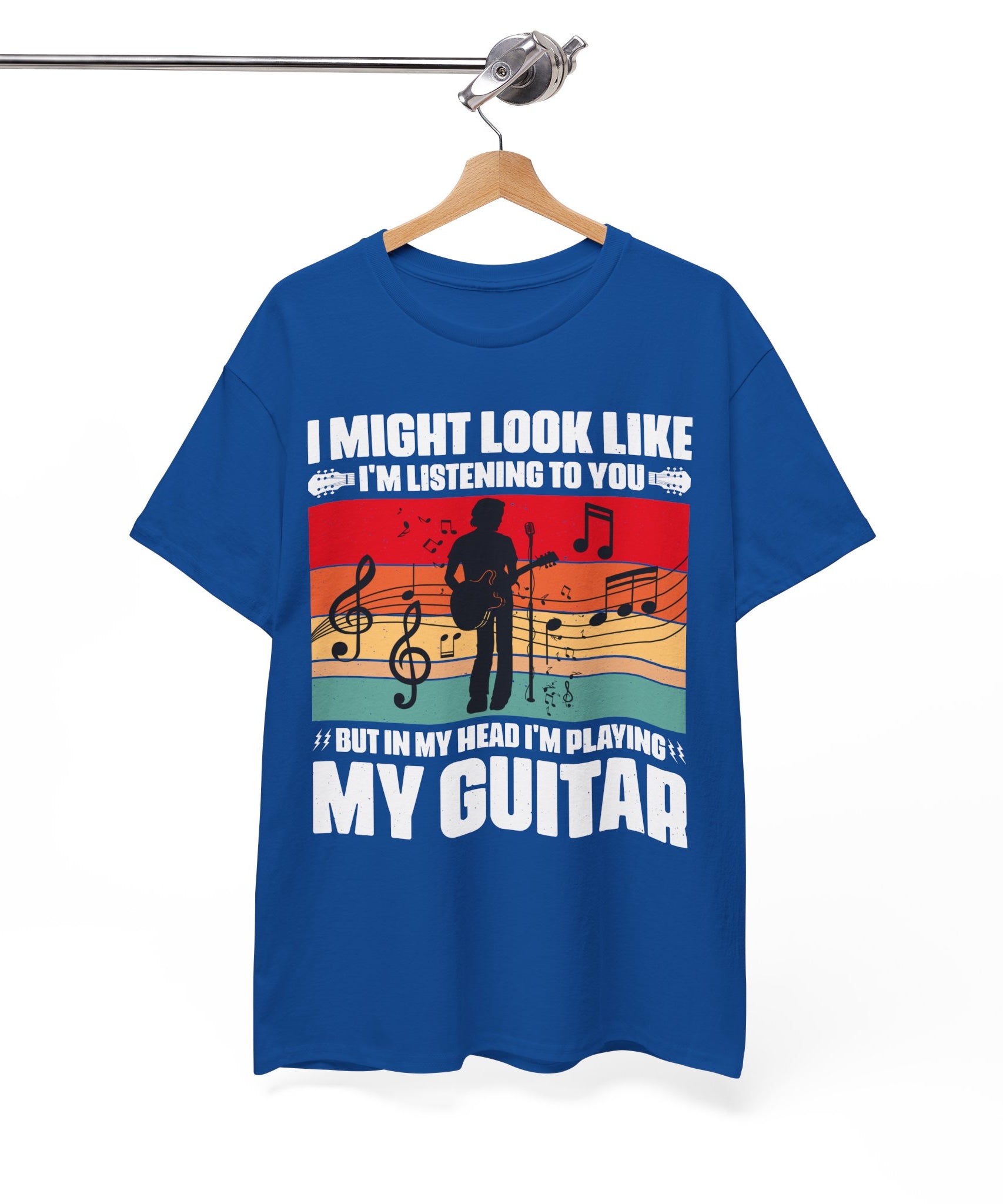 Retro Guitar Playing Mind T-Shirt | Gallory Hive