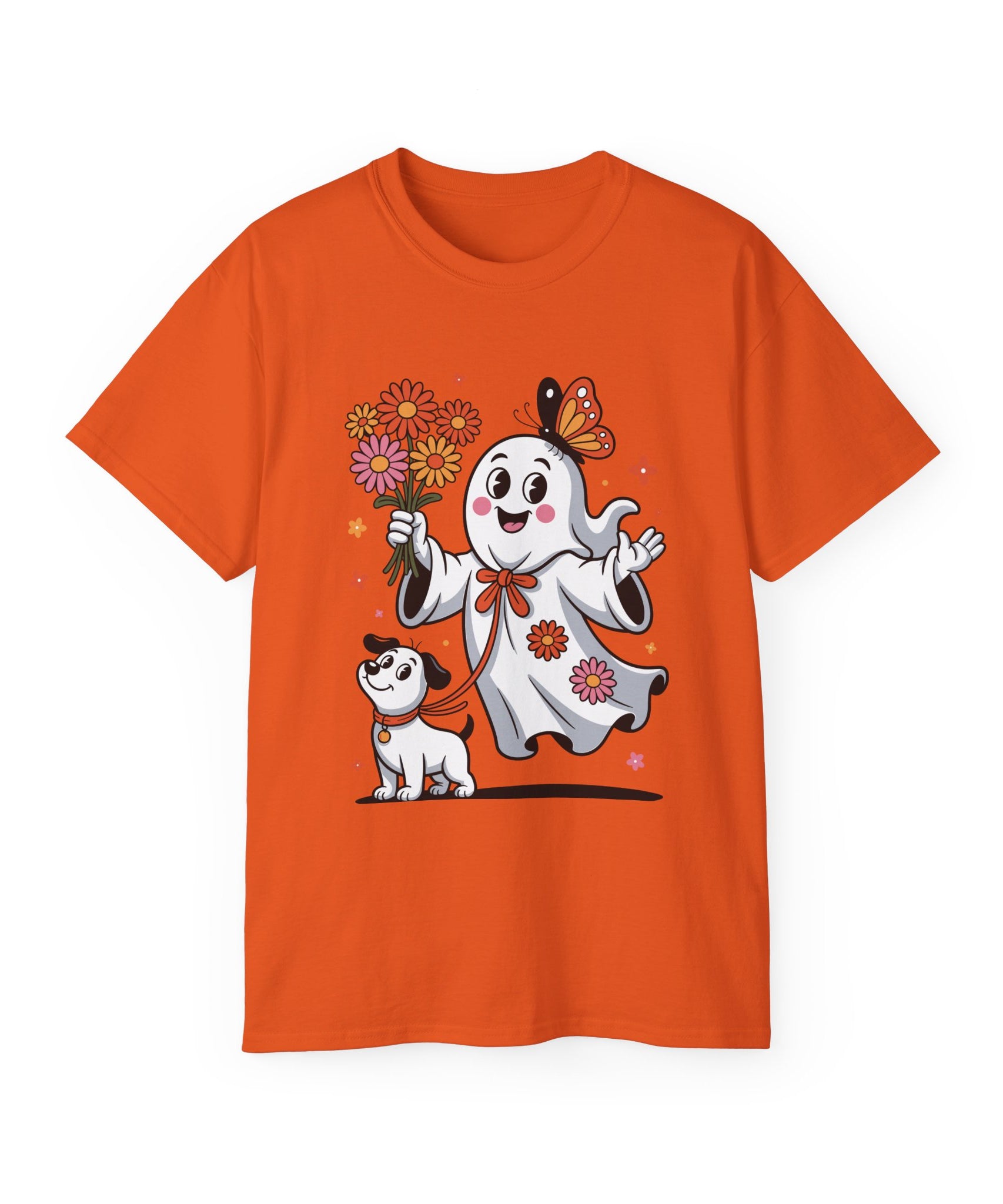 Halloween Ghost Dog Tee - Adorable Design | Gallory Hive