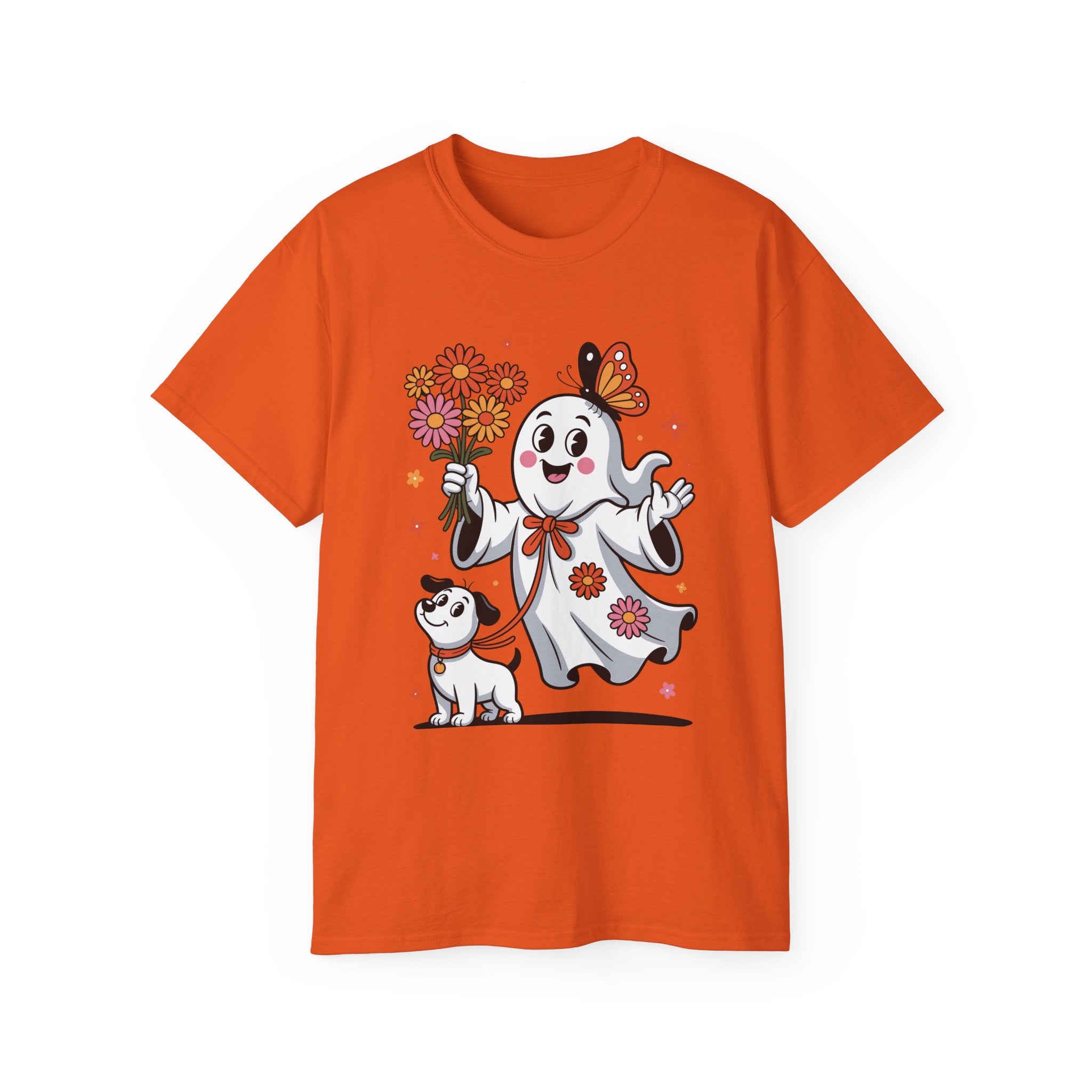 Halloween Ghost Dog Tee - Adorable Design | Gallory Hive