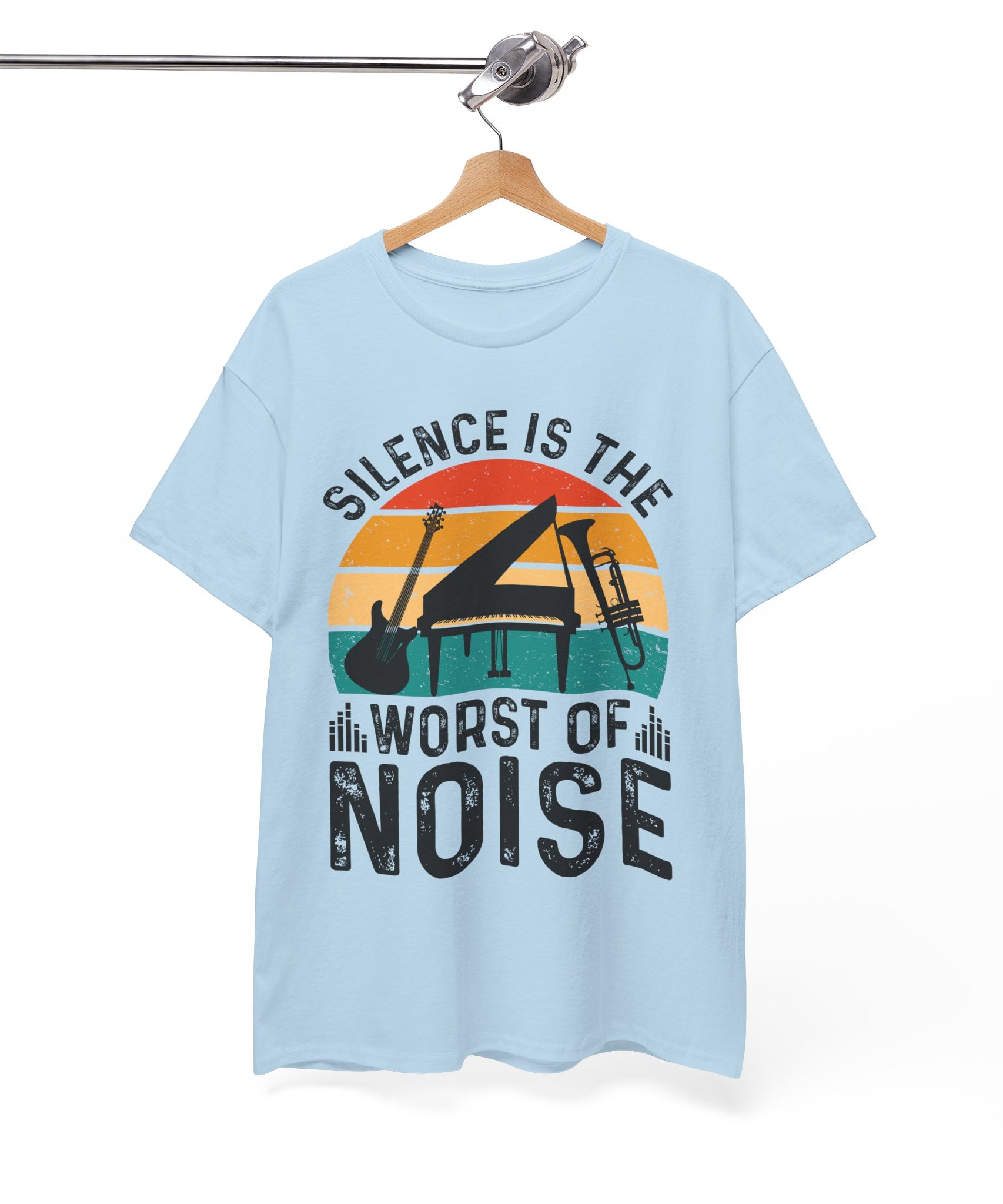 Retro Music Lover-Shirt - Silence Noise Tee