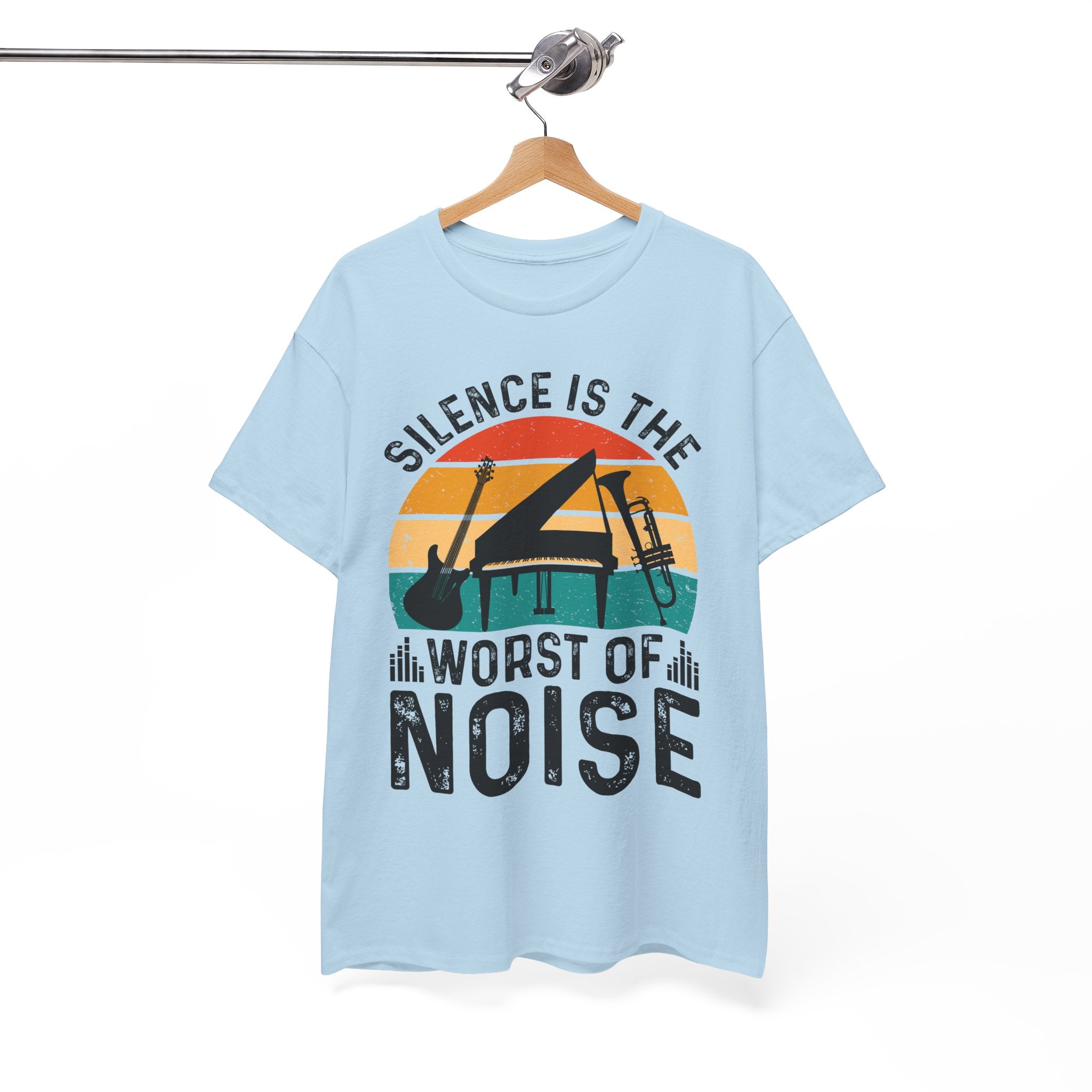 Retro Music Lover-Shirt - Silence Noise Tee