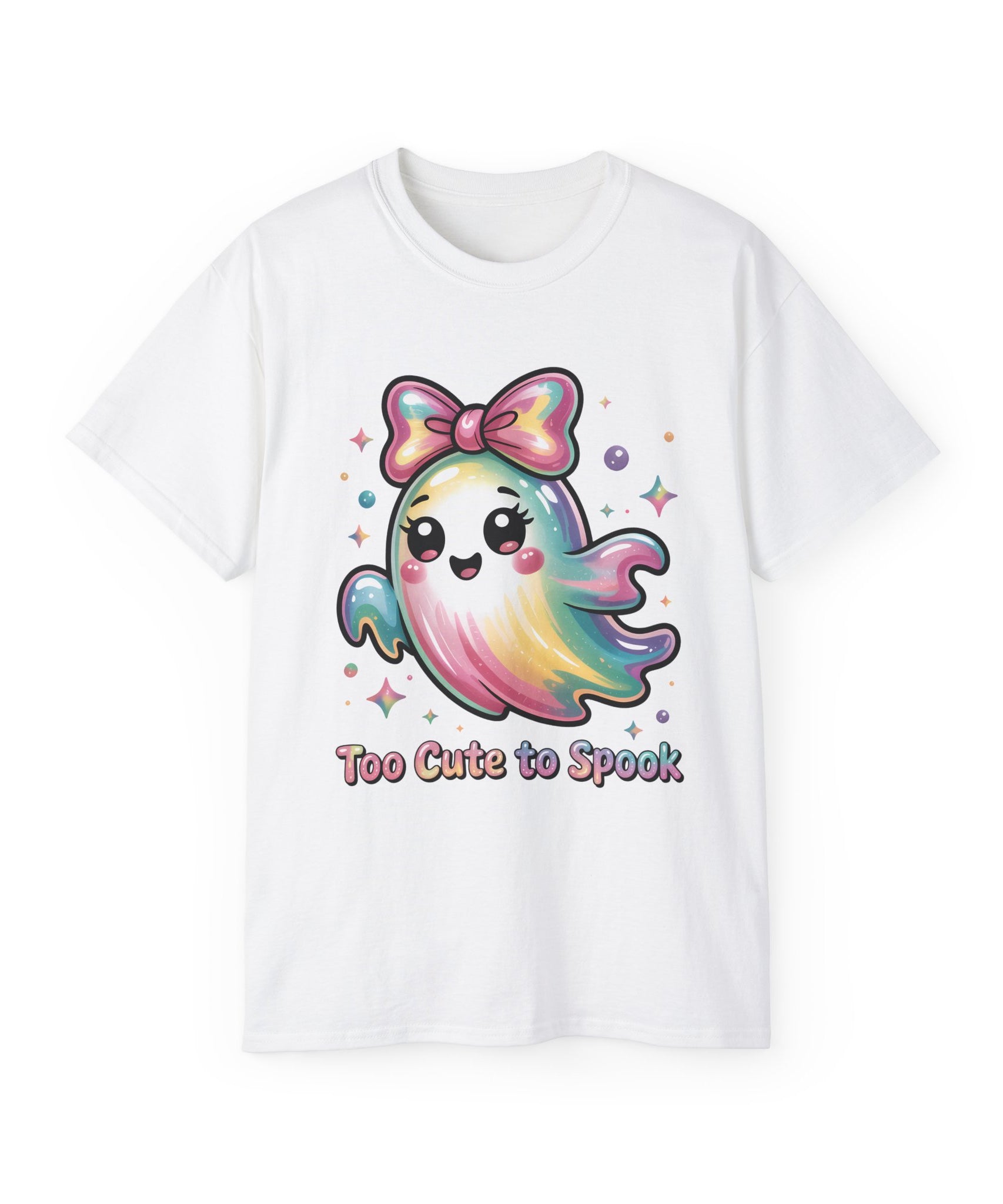 Rainbow Ghost Halloween Spooky T-Shirt
