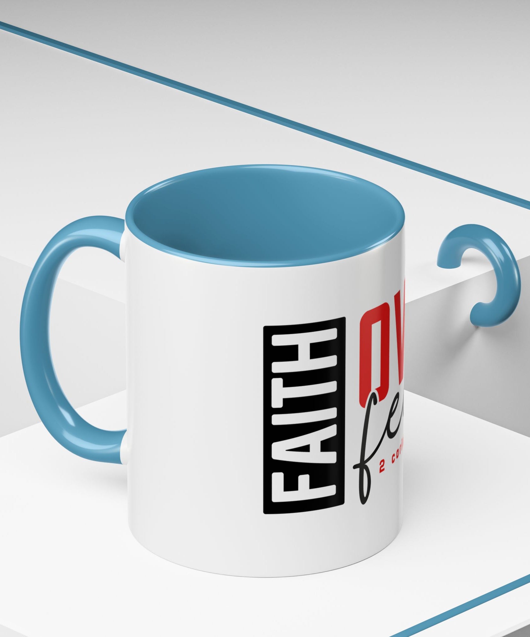 Faith Scripture Accent Coffee Mug | Gallory Hive