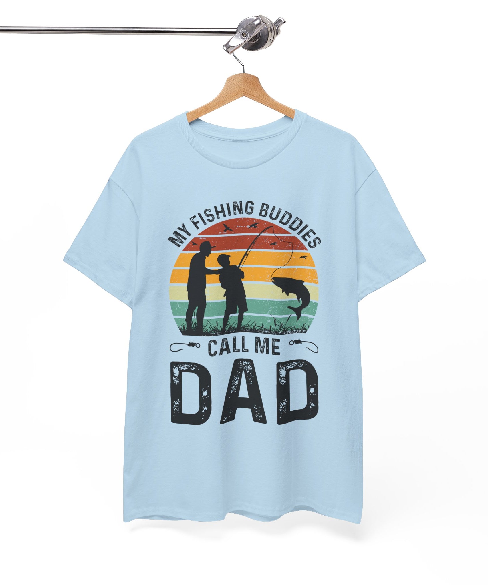 Vintage Dad & Kid Fishing Shirt