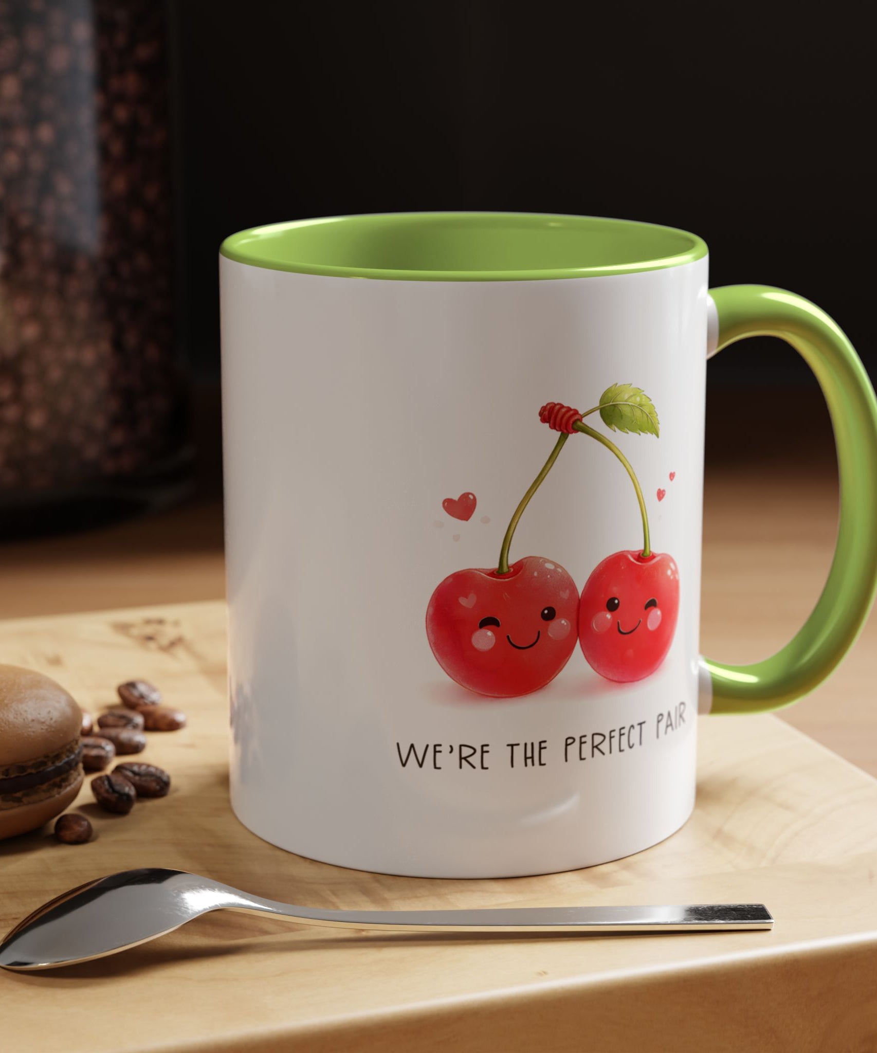 Funny Cherry Couple Ceramic Coffee Mug | Gallory Hive
