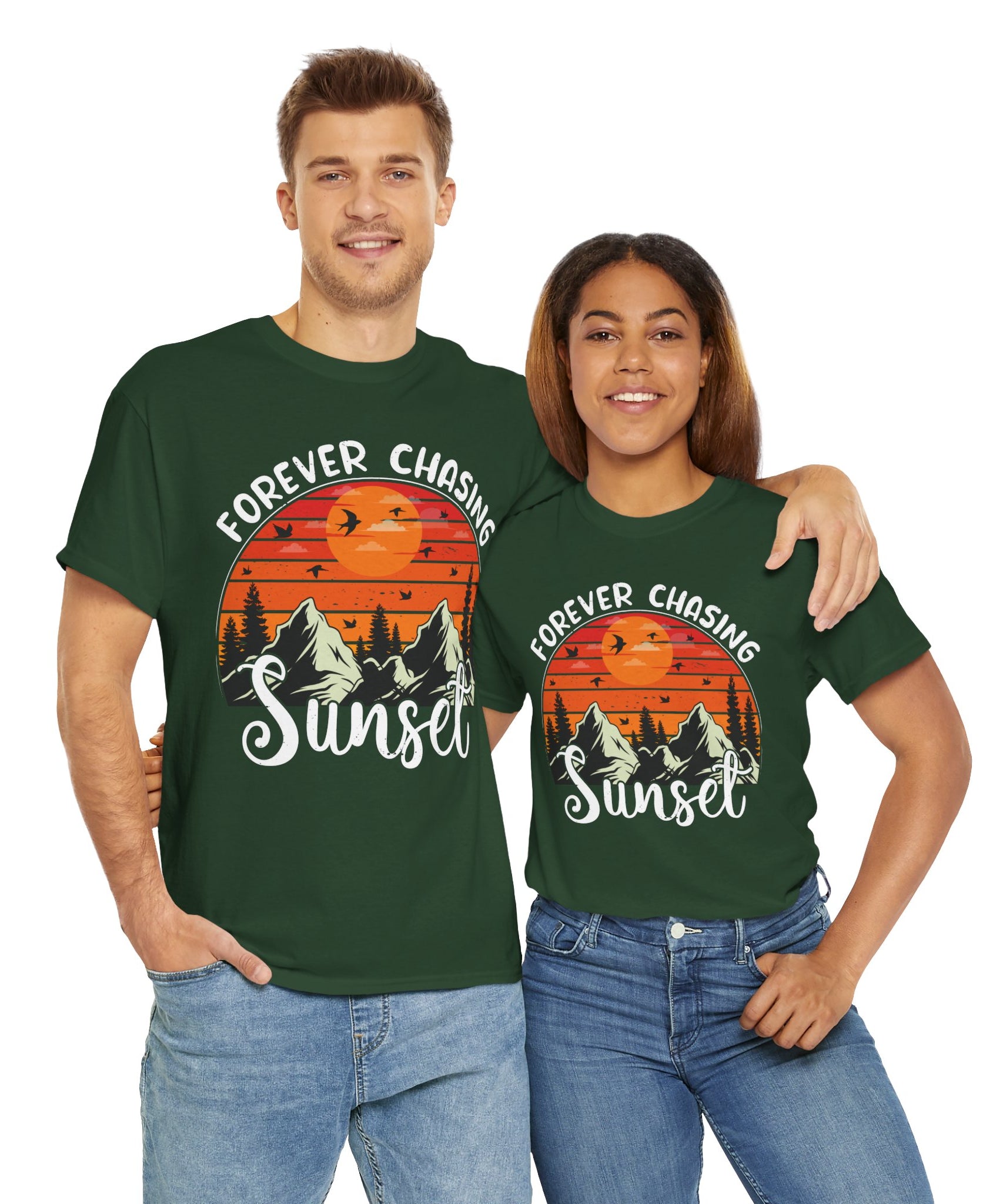 Sunset Mountain Scene T-Shirt