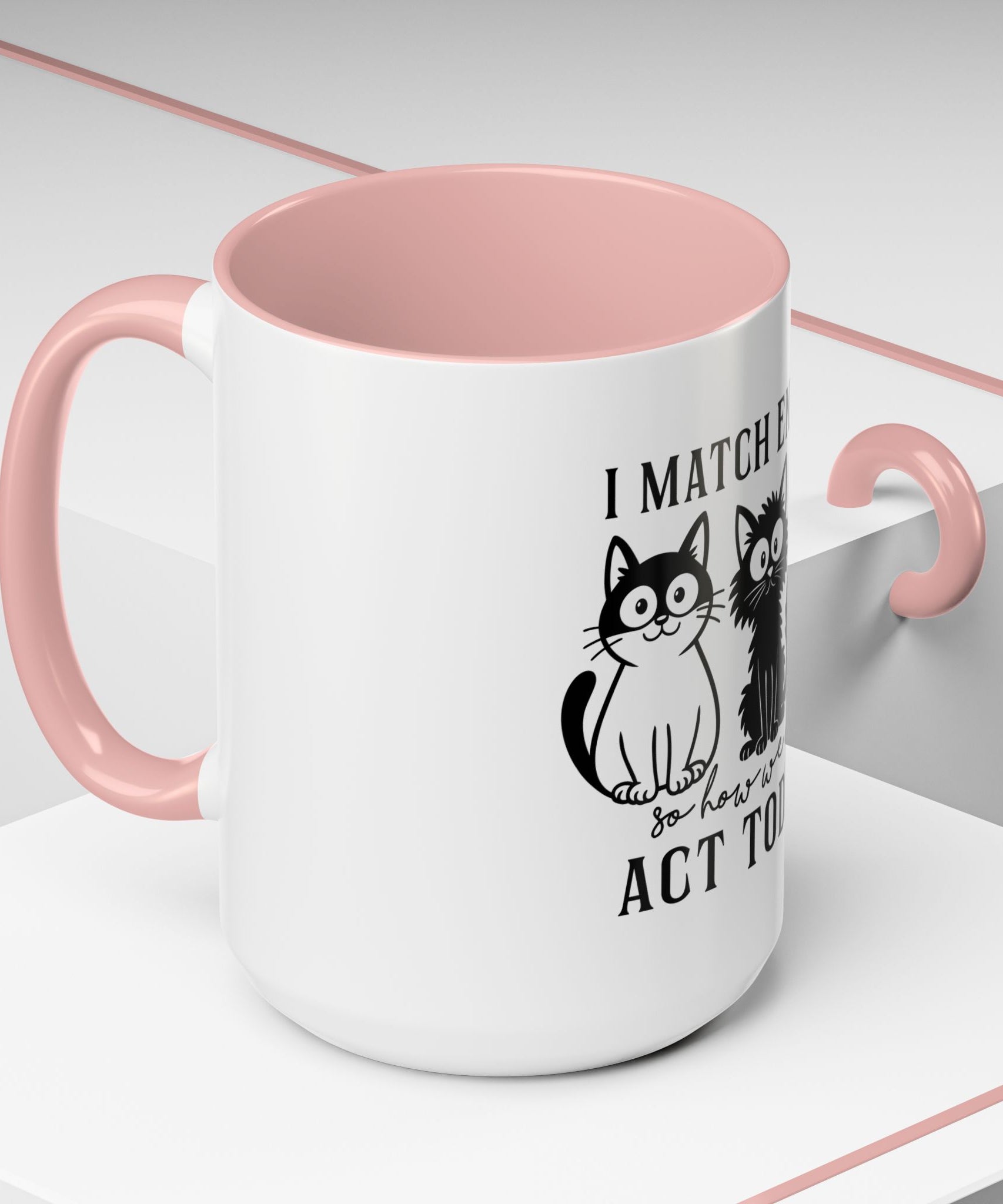 Quirky Cat Coffee Mug, Fun Kitty Mug for Cat Lovers, Gift for Pet Owners, Unique Cat-Themed Drinkware, Cute Cat Lover Present
