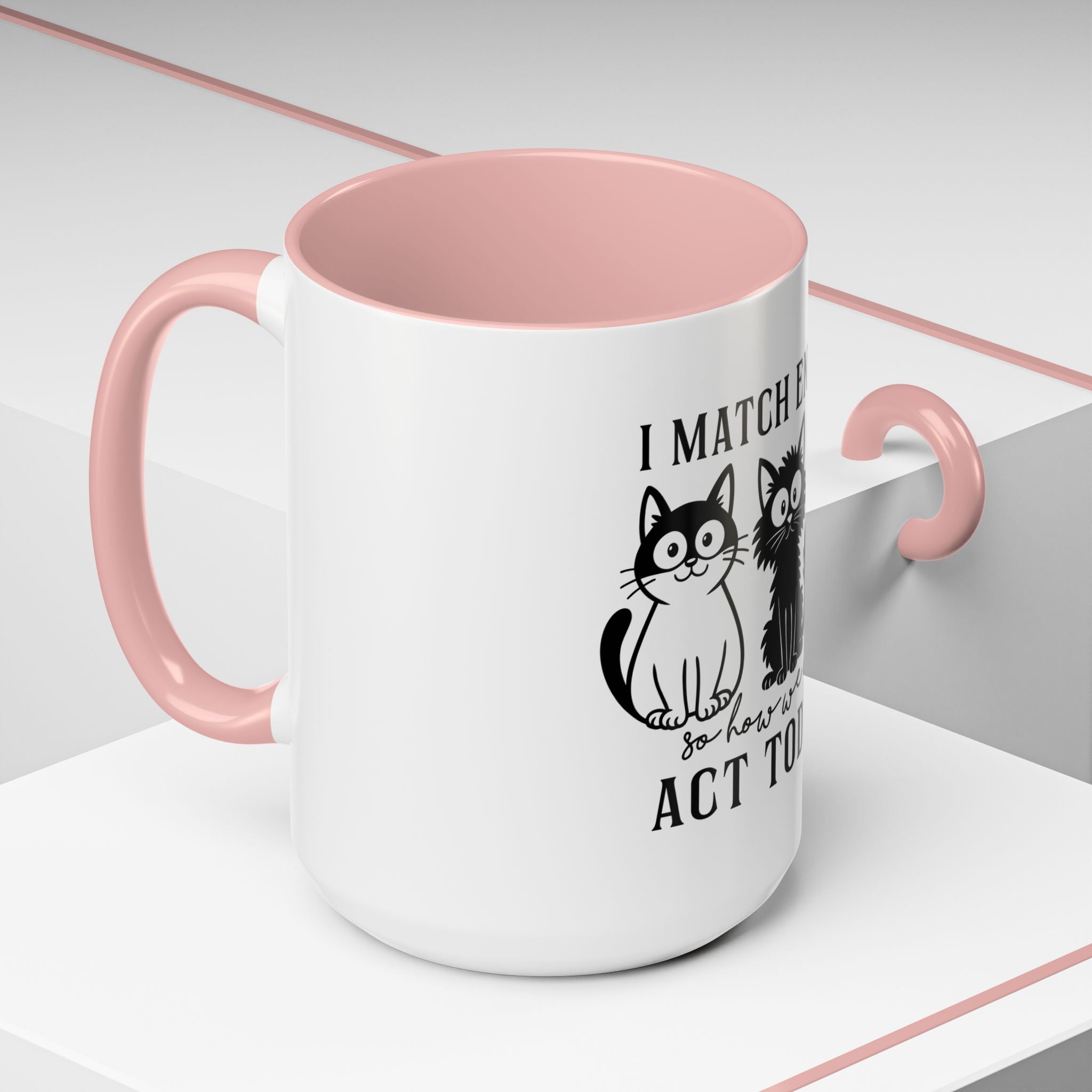 Quirky Cat Coffee Mug, Fun Kitty Mug for Cat Lovers, Gift for Pet Owners, Unique Cat-Themed Drinkware, Cute Cat Lover Present