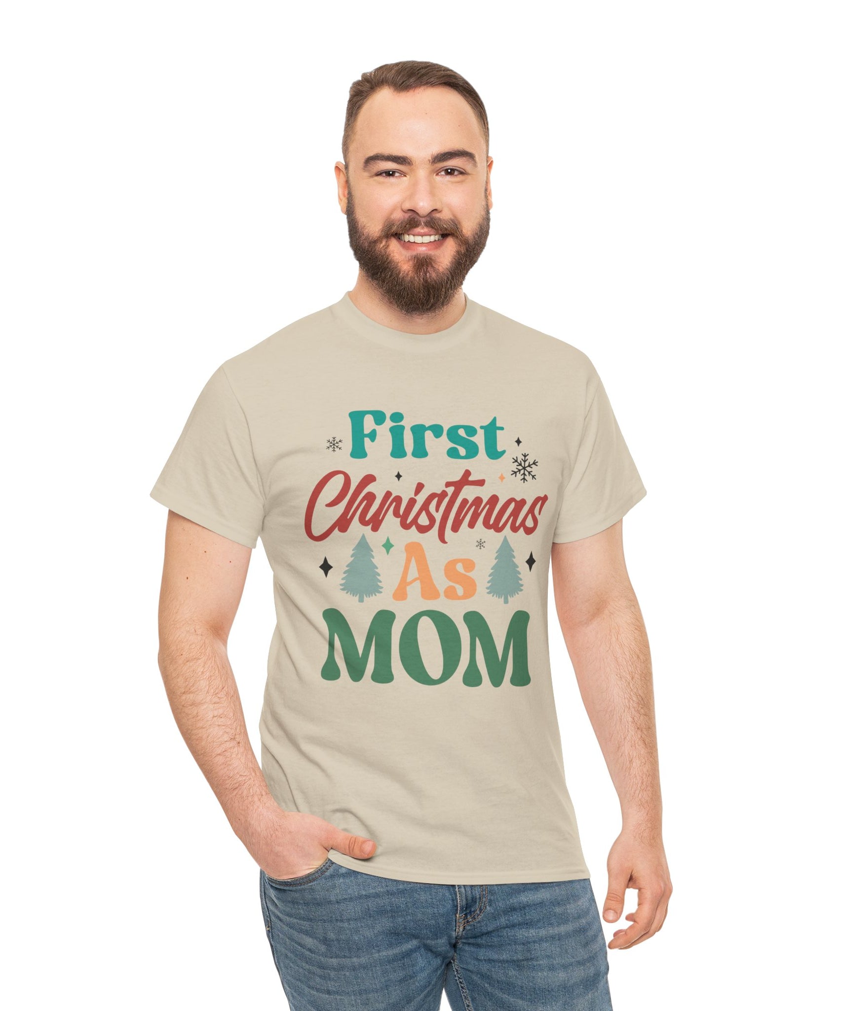 First Christmas as Mom T-Shirt | Gallory Hive