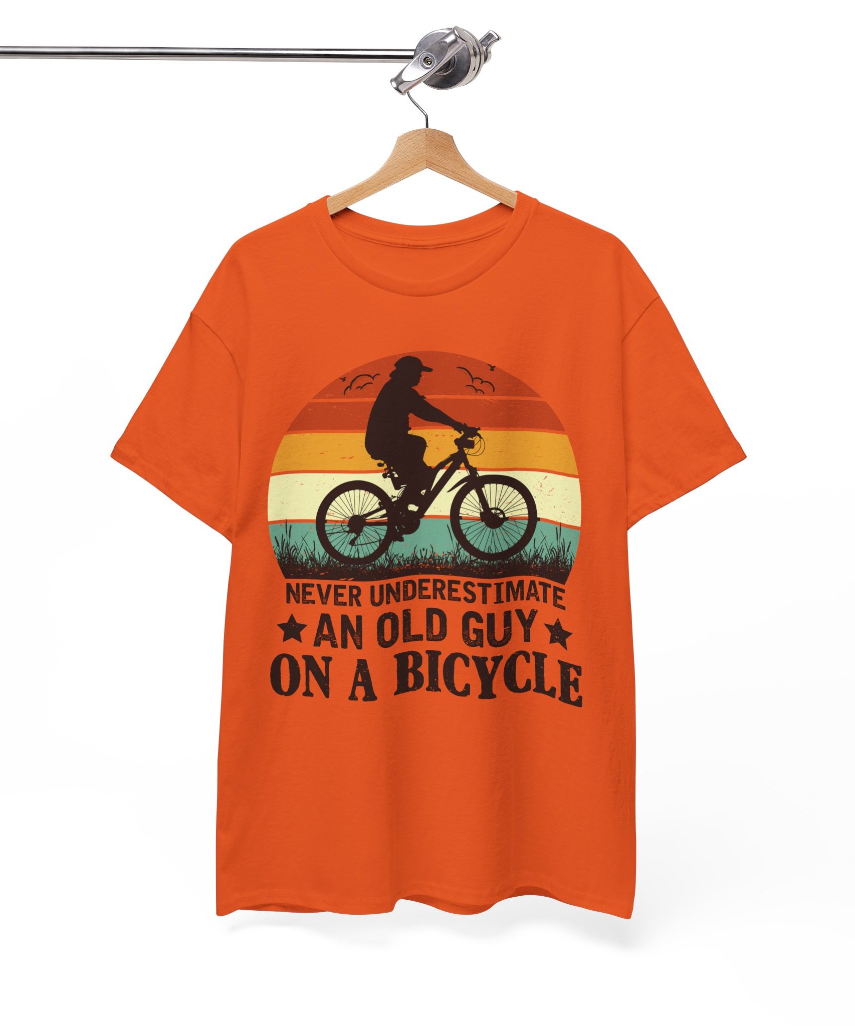 Retro Old Guy On Bicycle Shirt