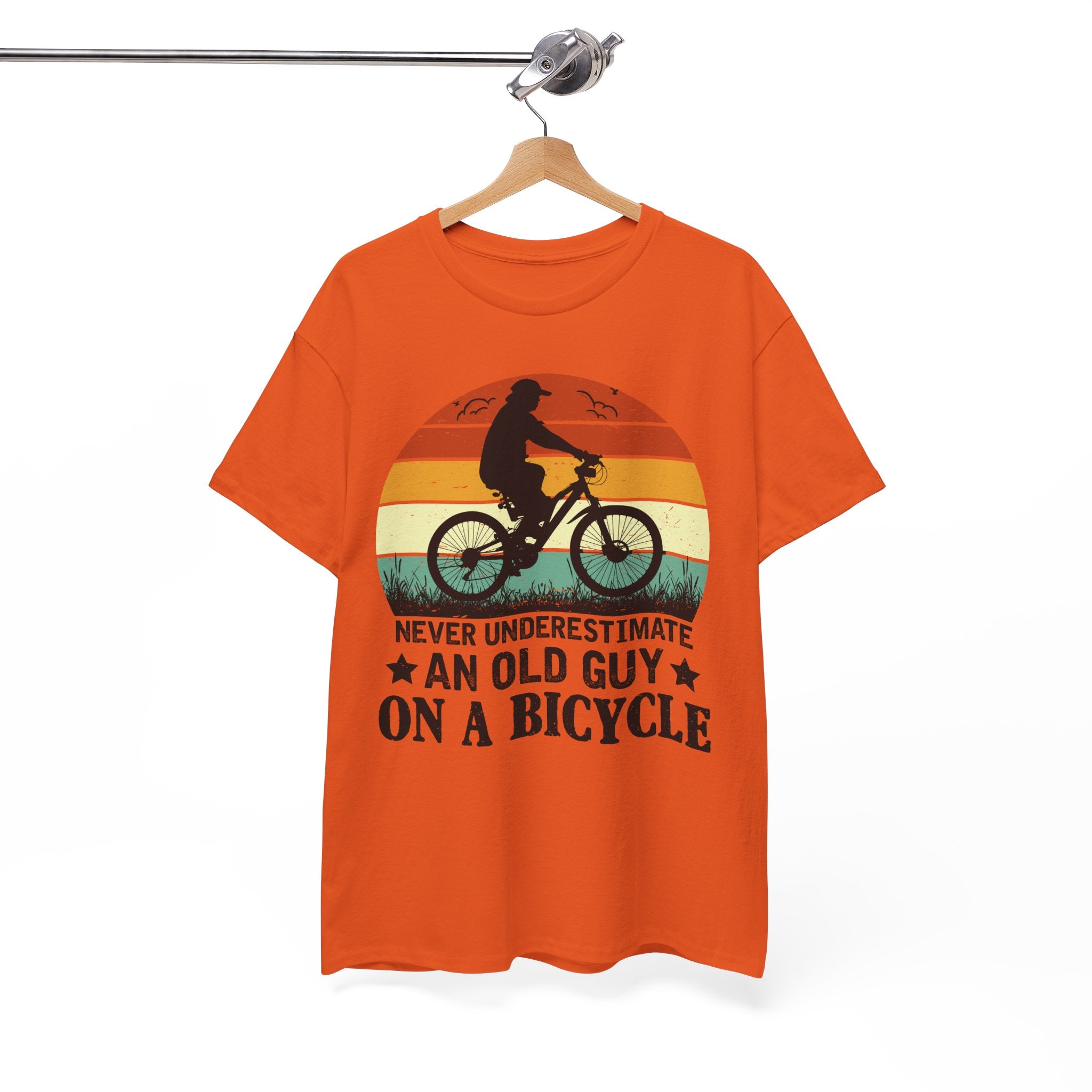 Retro Old Guy On Bicycle Shirt