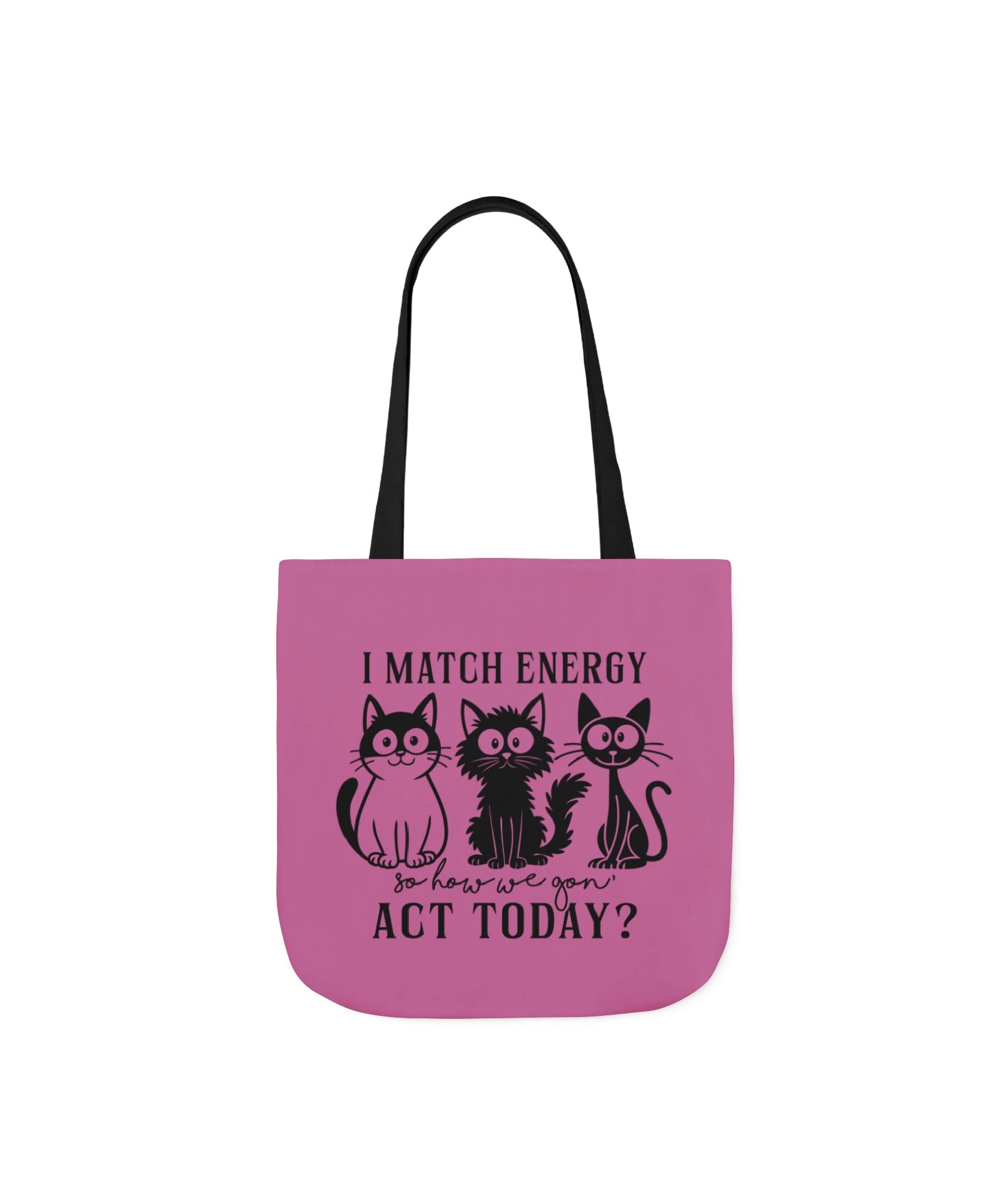 Reusable Light Pink Tote – Cat Design | Gallory Hive