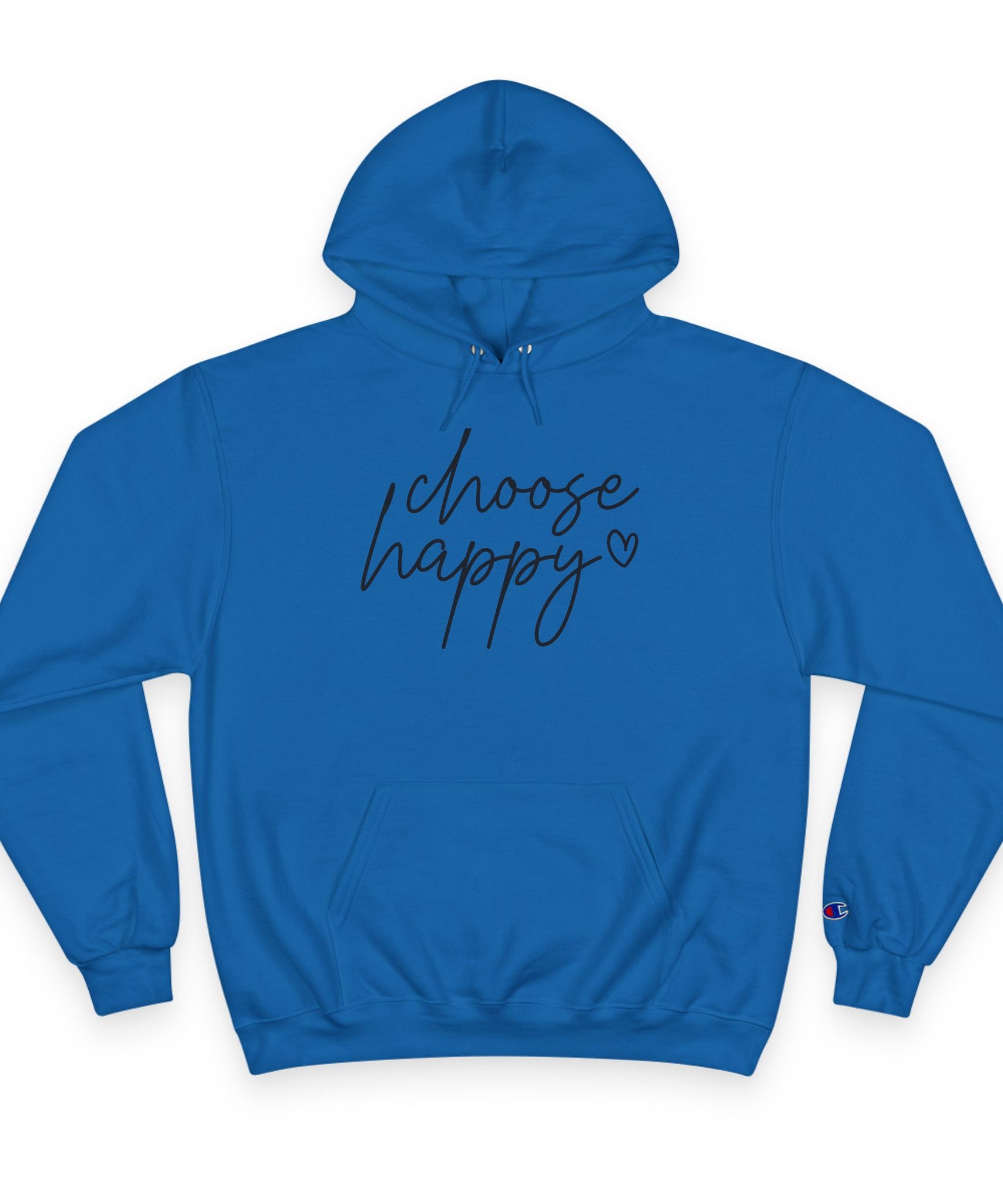 Unisex Hoodie – Choose Happy Minimalist Print
