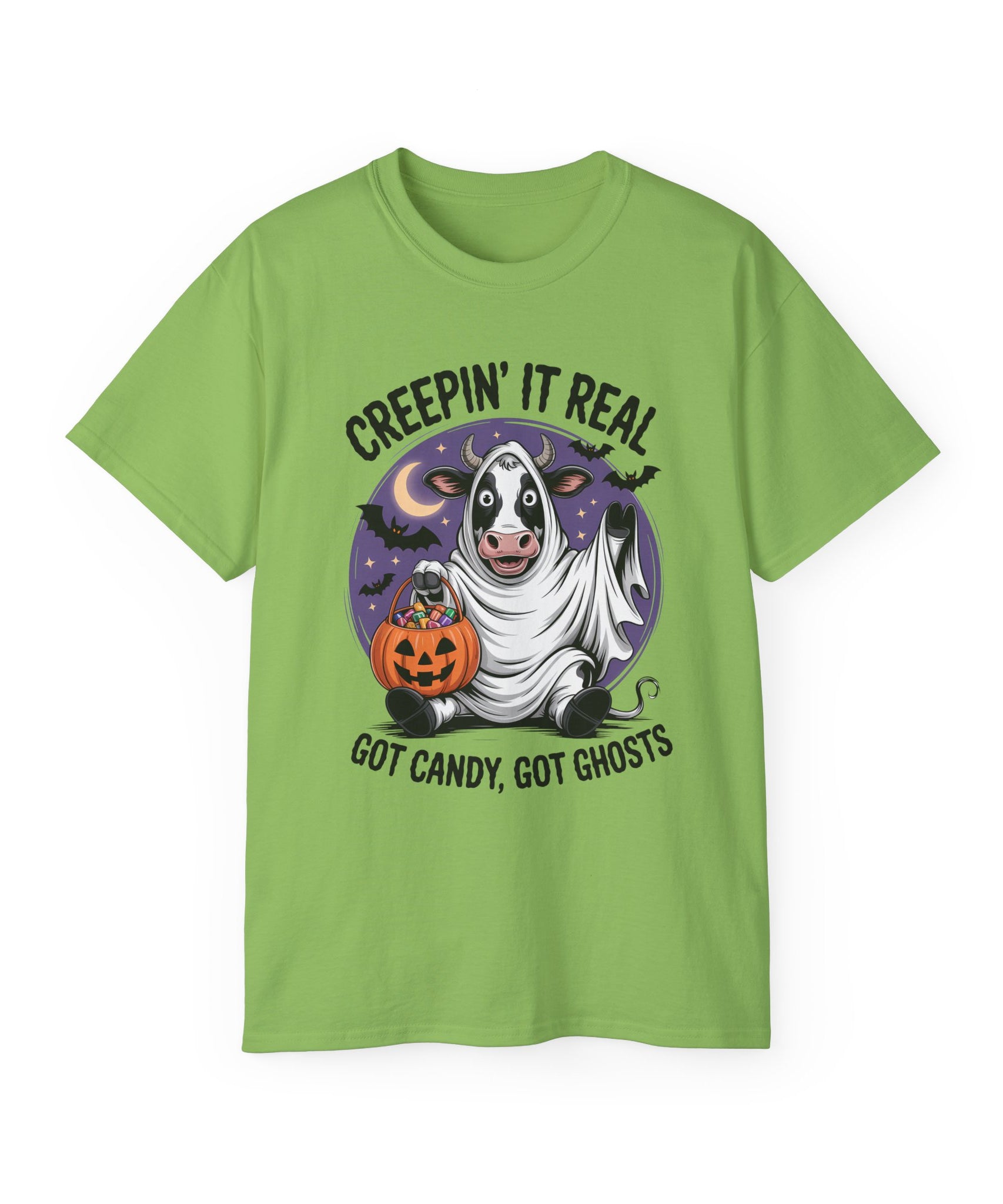 Cute Candy Cow Spooky Season Shirt | Gallory Hive