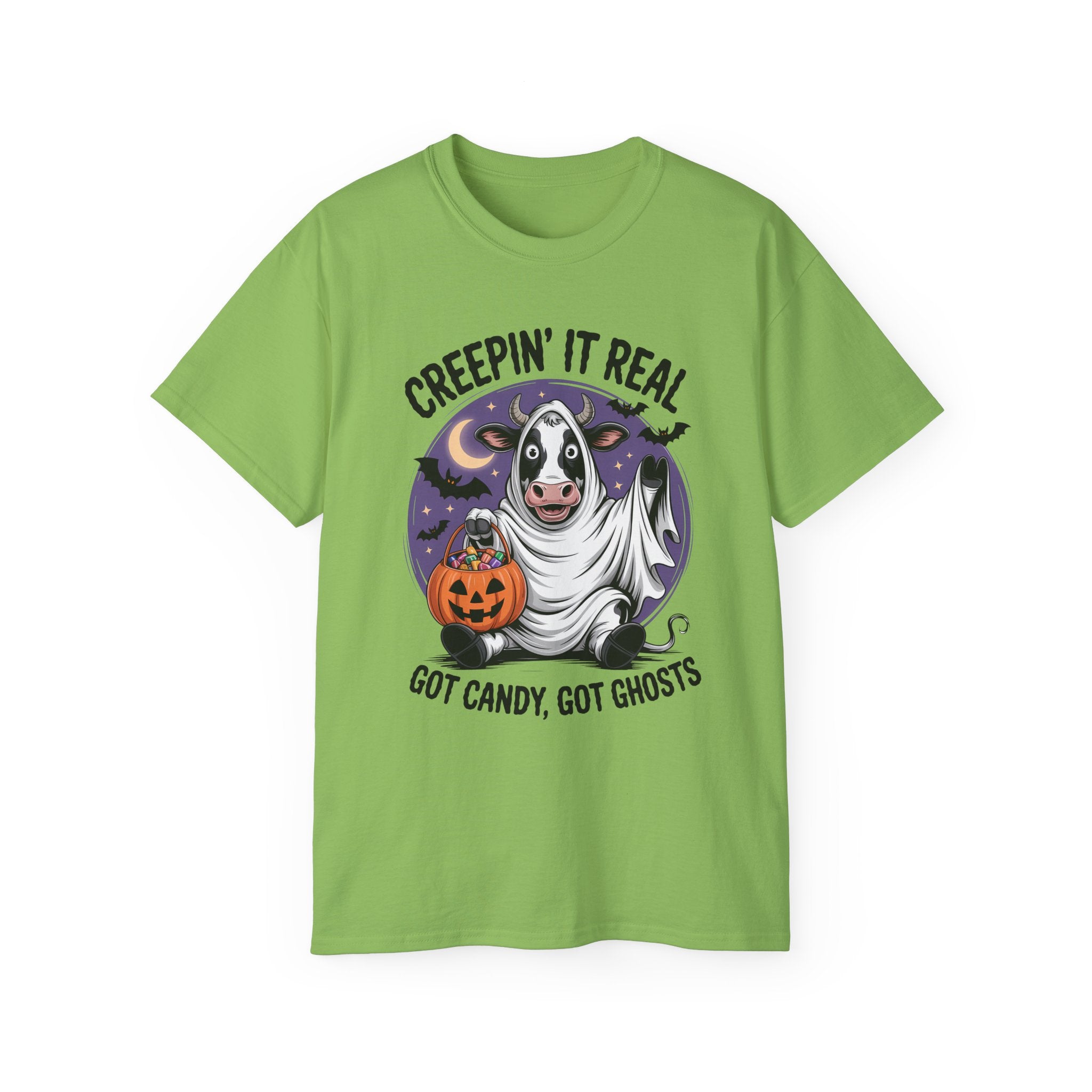 Cute Candy Cow Spooky Season Shirt | Gallory Hive